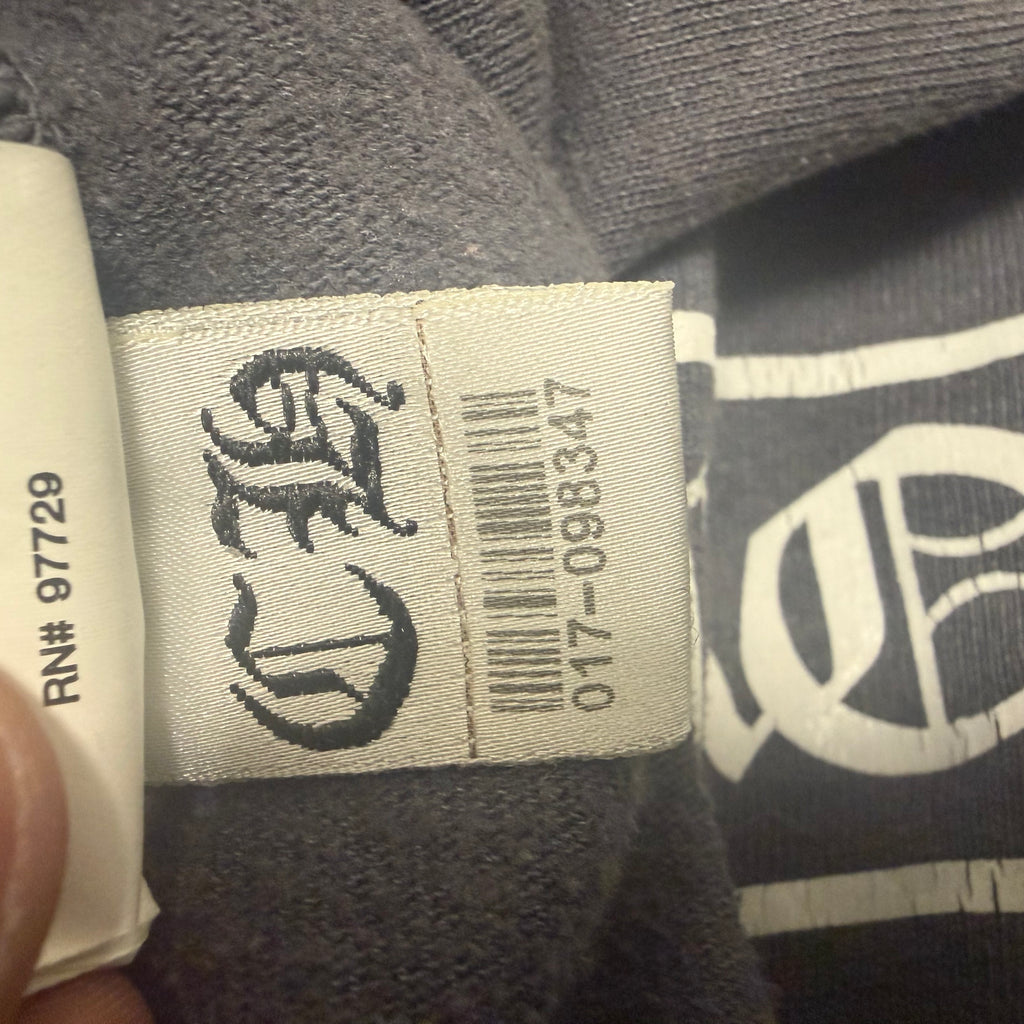 Chrome Hearts Horseshoe Dagger Zip Grey Sz Large