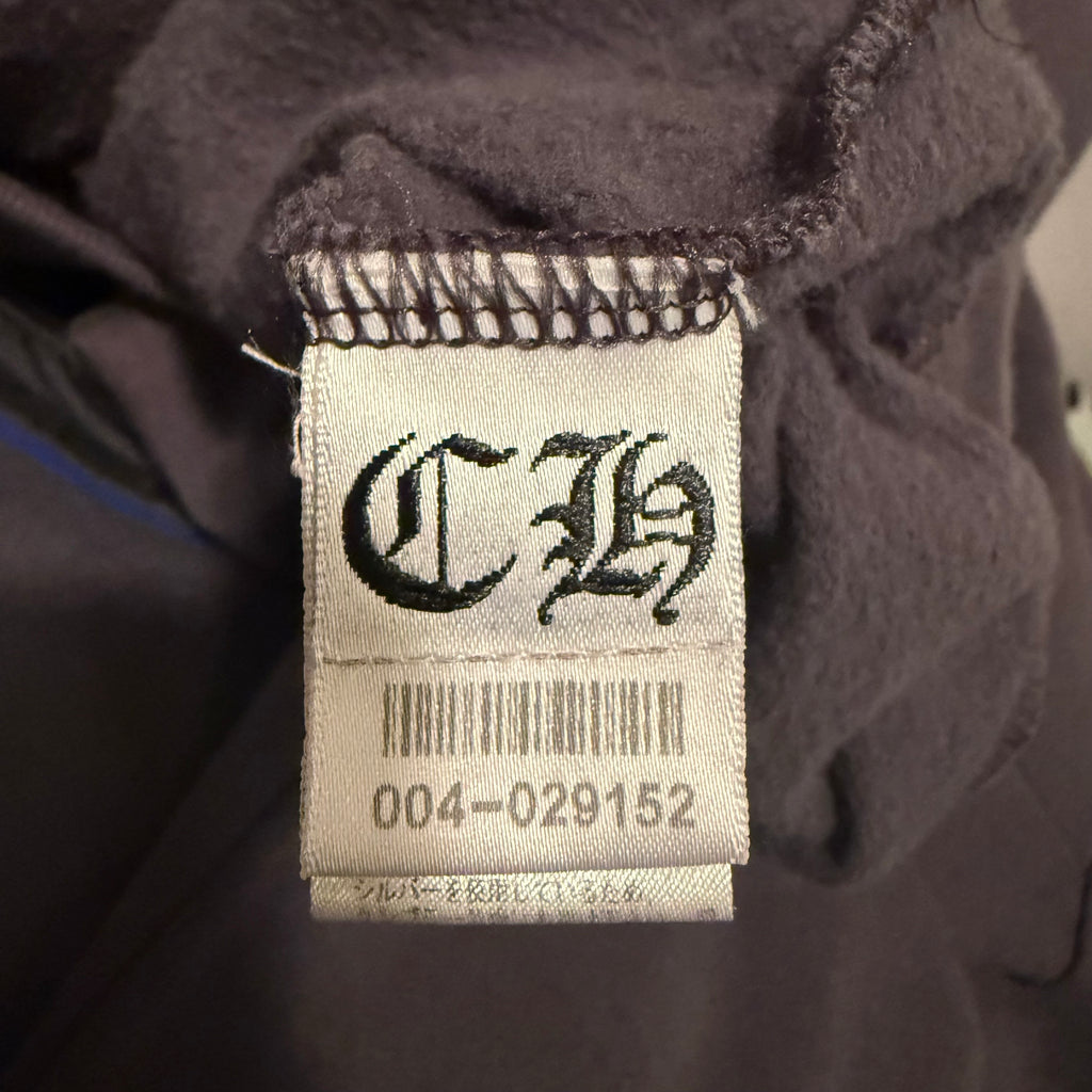 Chrome Hearts Blue Cross Zip-up Hoodie Size Small