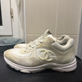 Chanel CC Logo Sneaker Cream White Size 11 (44 EU)