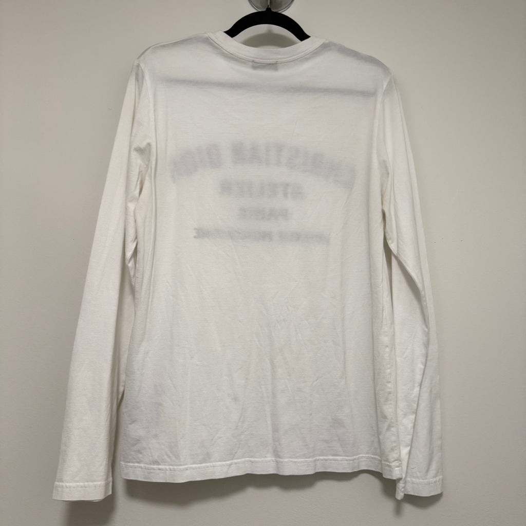 Dior Atelier Long Sleeve White T-Shirt Sz Large