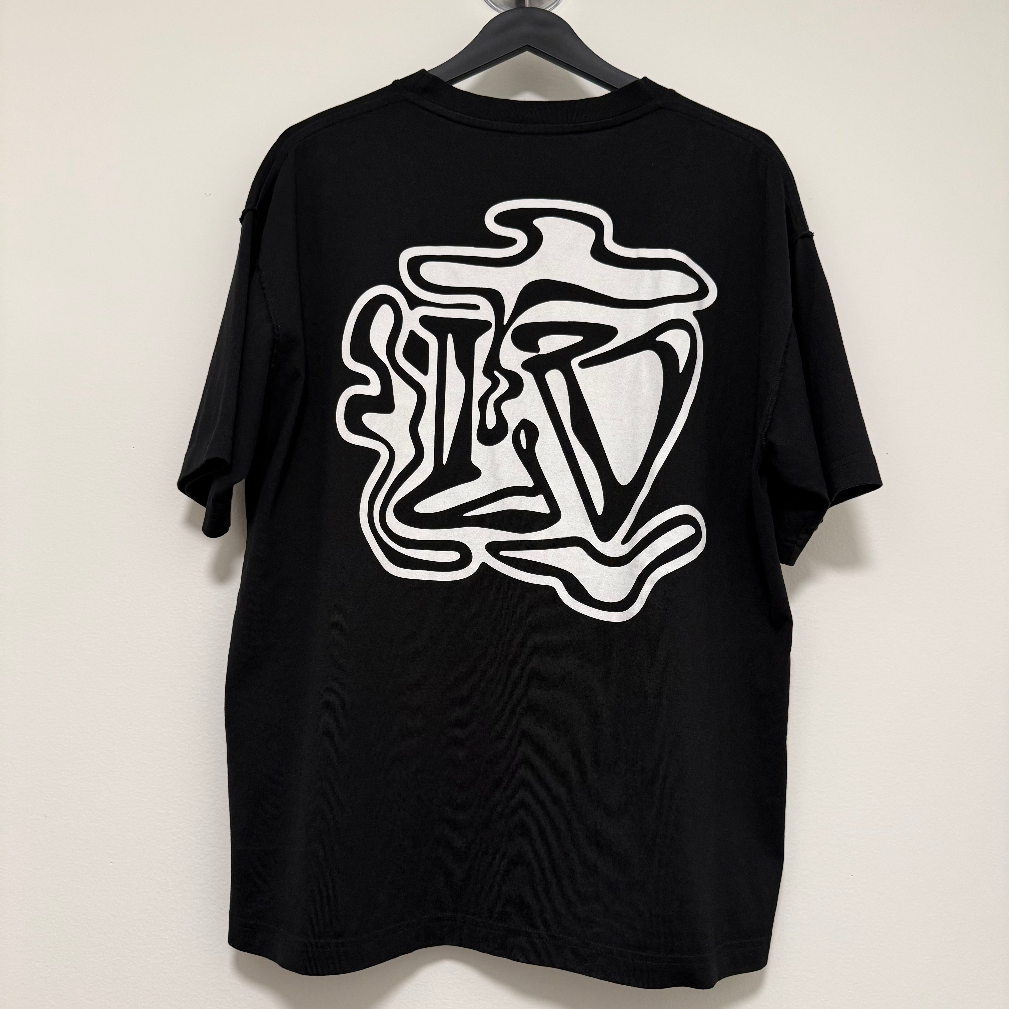 Louis Vuitton Black Smoke Logo Shirt Sz Large