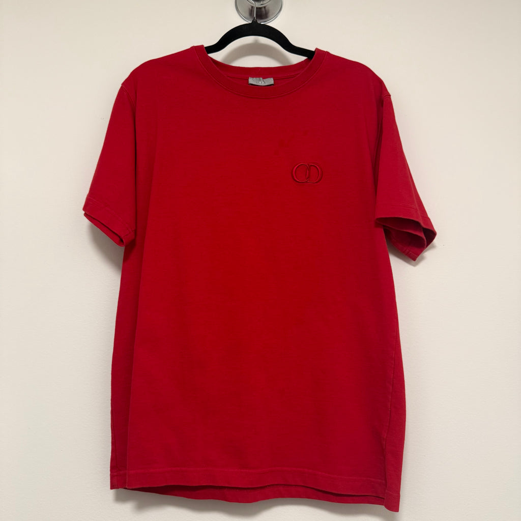 Dior CD Logo Red Tee Sz XL