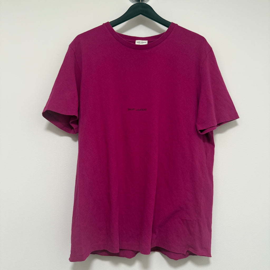 Saint Laurent Pink Logo Shirt Sz XL