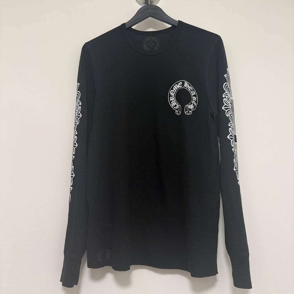 Chrome Hearts Black Thermal Longsleeve Sz XL