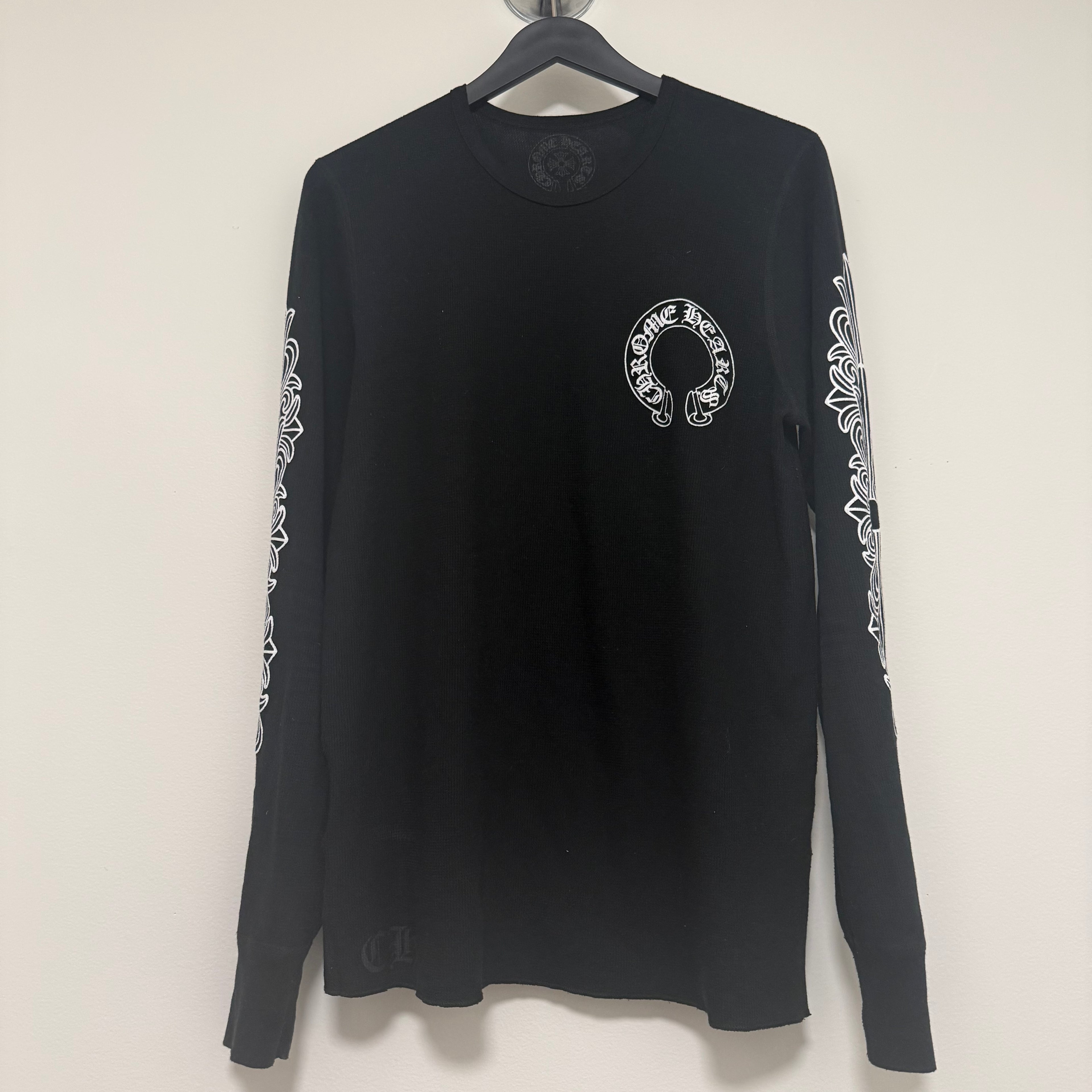 Chrome Hearts Black Thermal Longsleeve Sz XL