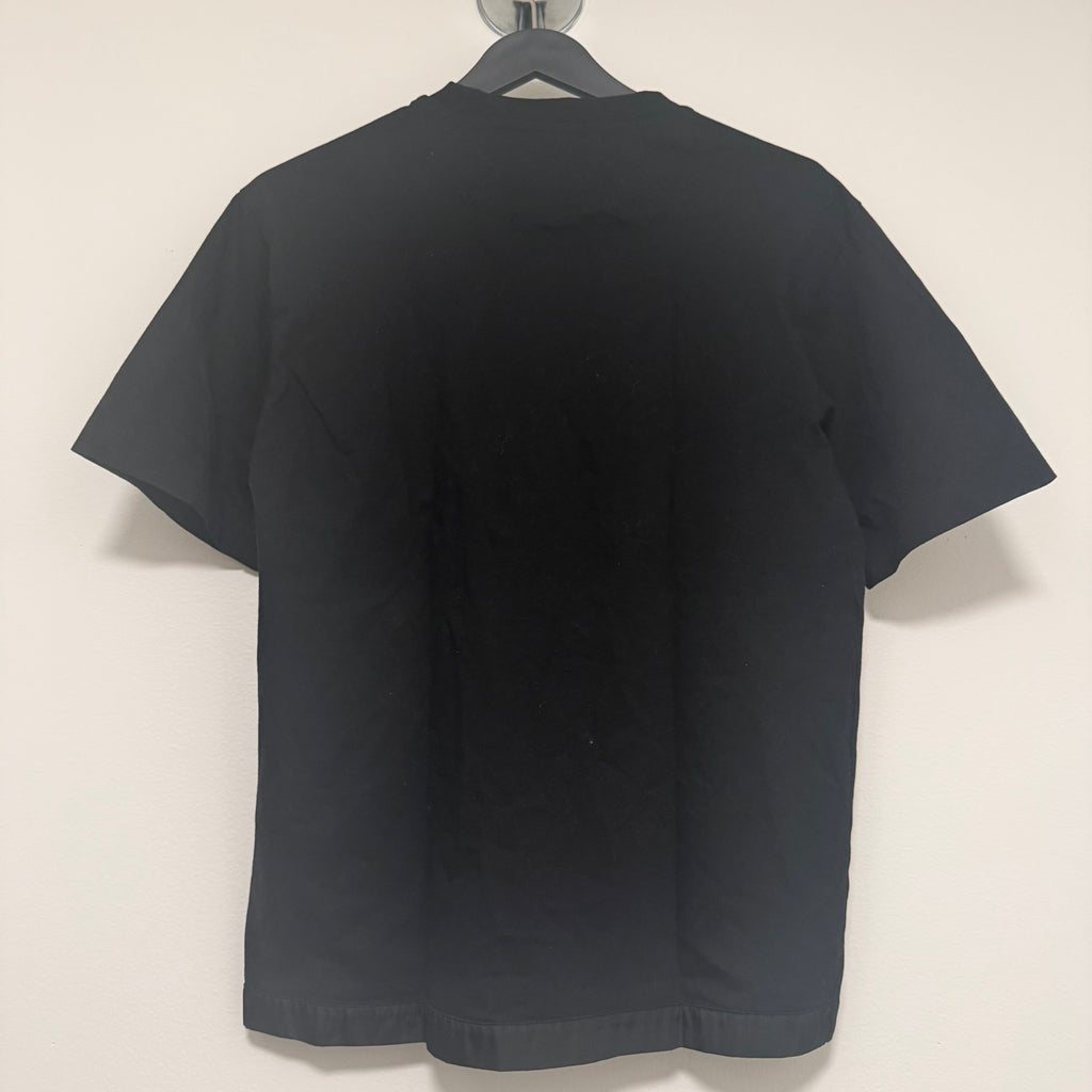 Prada Black Re-Nylon and Jersey Shirt Sz Small