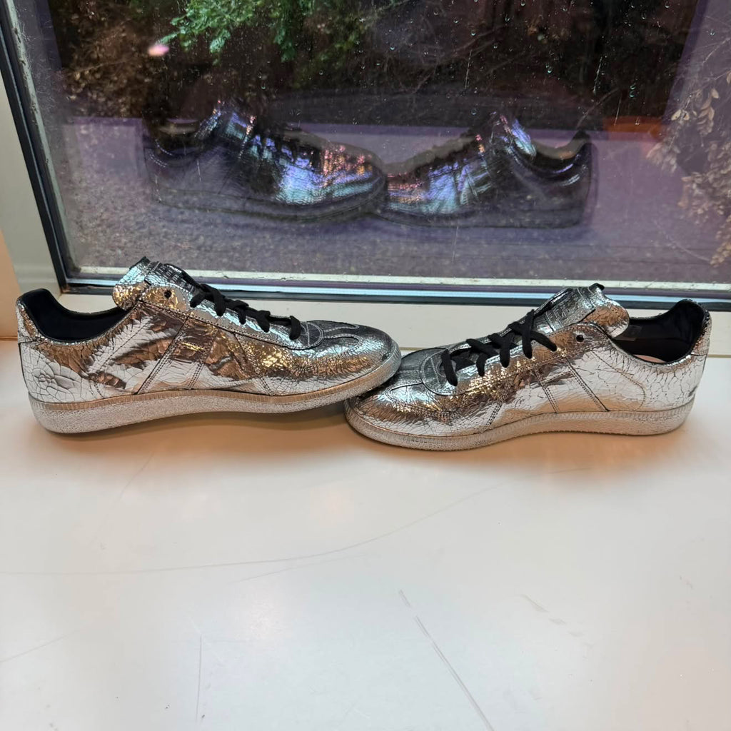 Maison Marigela Silver Metallic Gats Size 12 (45)