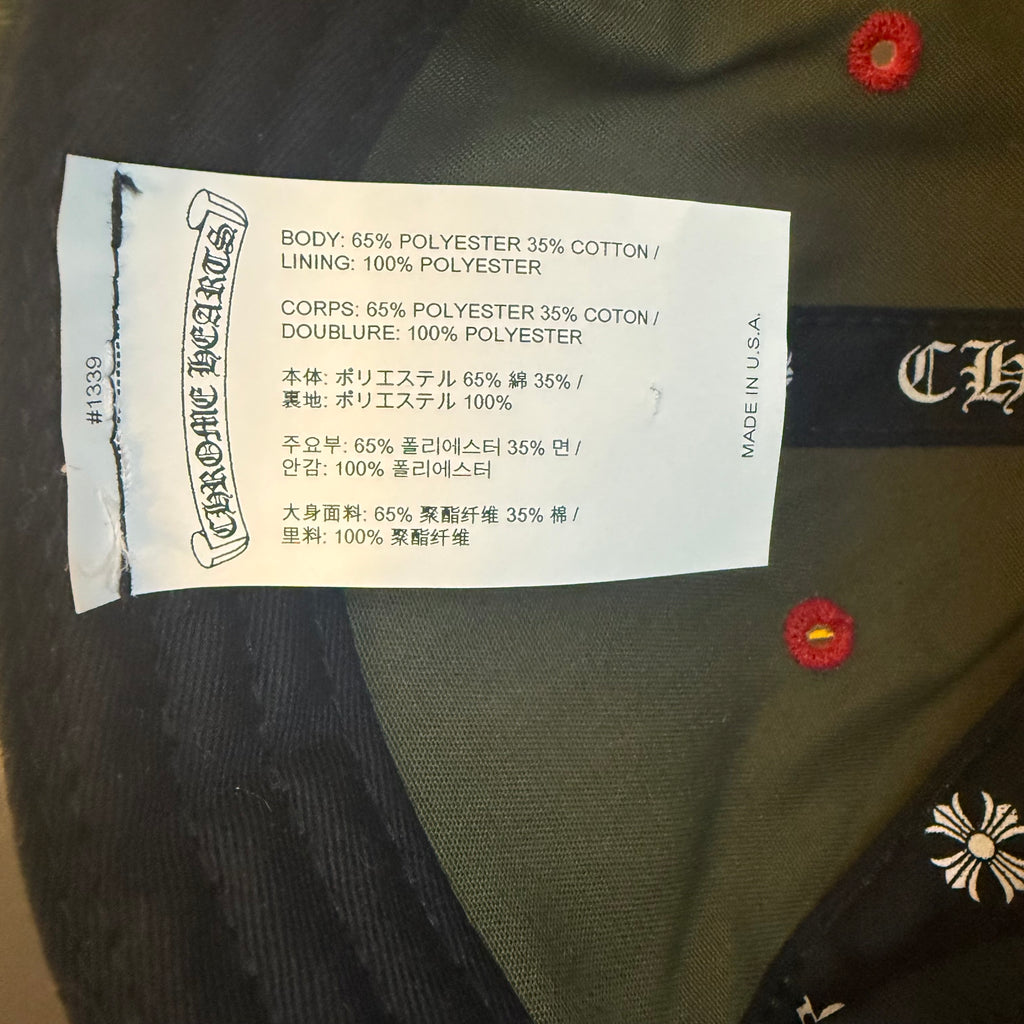 Chrome Hearts Olive Gas Station Trucker Hat