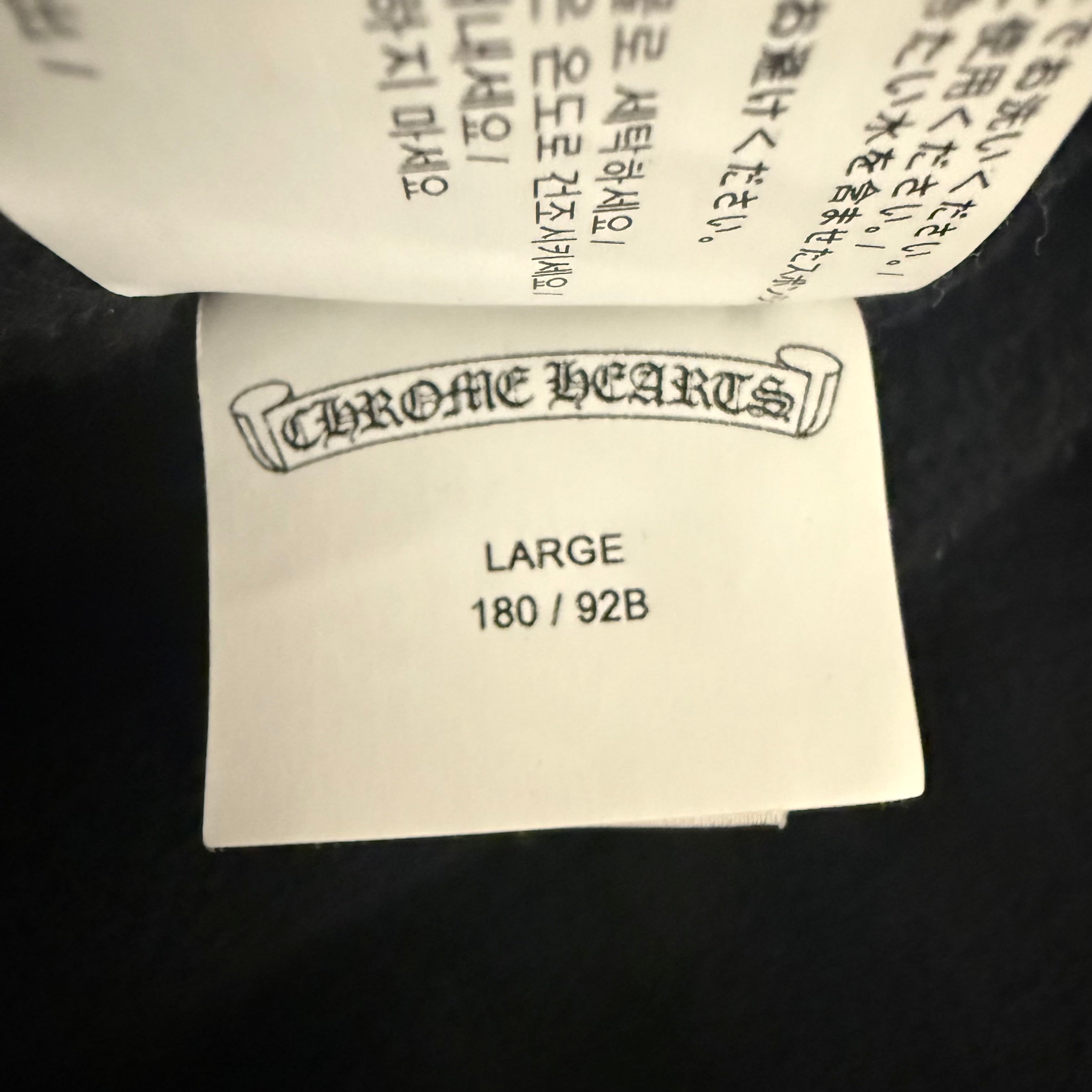 Chrome Hearts Black Hollywood Triple Cross Sweatpants Sz Large