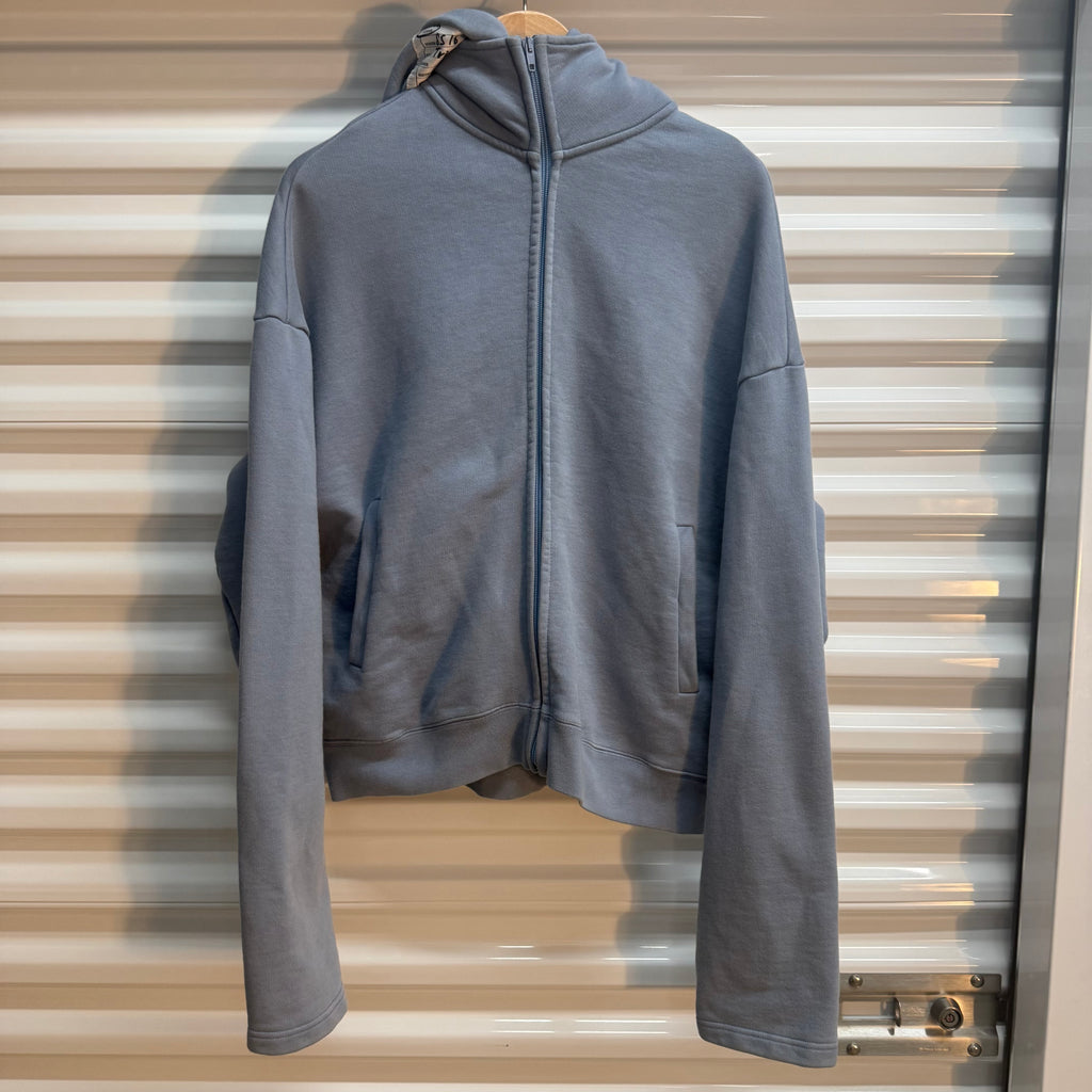Vetements Blue Care Tag Zip Hoodie Size Medium