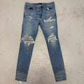 Amiri MX1 Blue Denim Patch Blue Denim Sz 38
