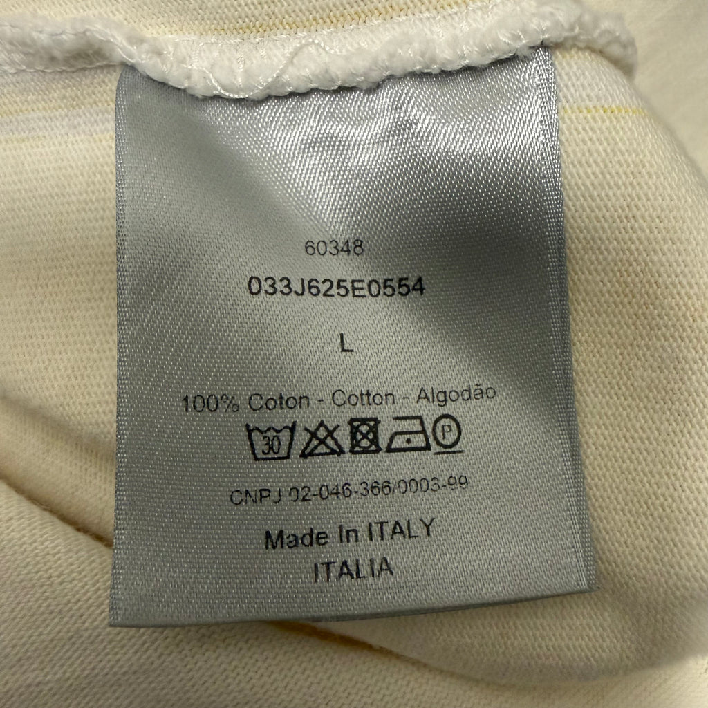 Dior x Shawn Oversized Logo T-Shirt Yellow Sz Large