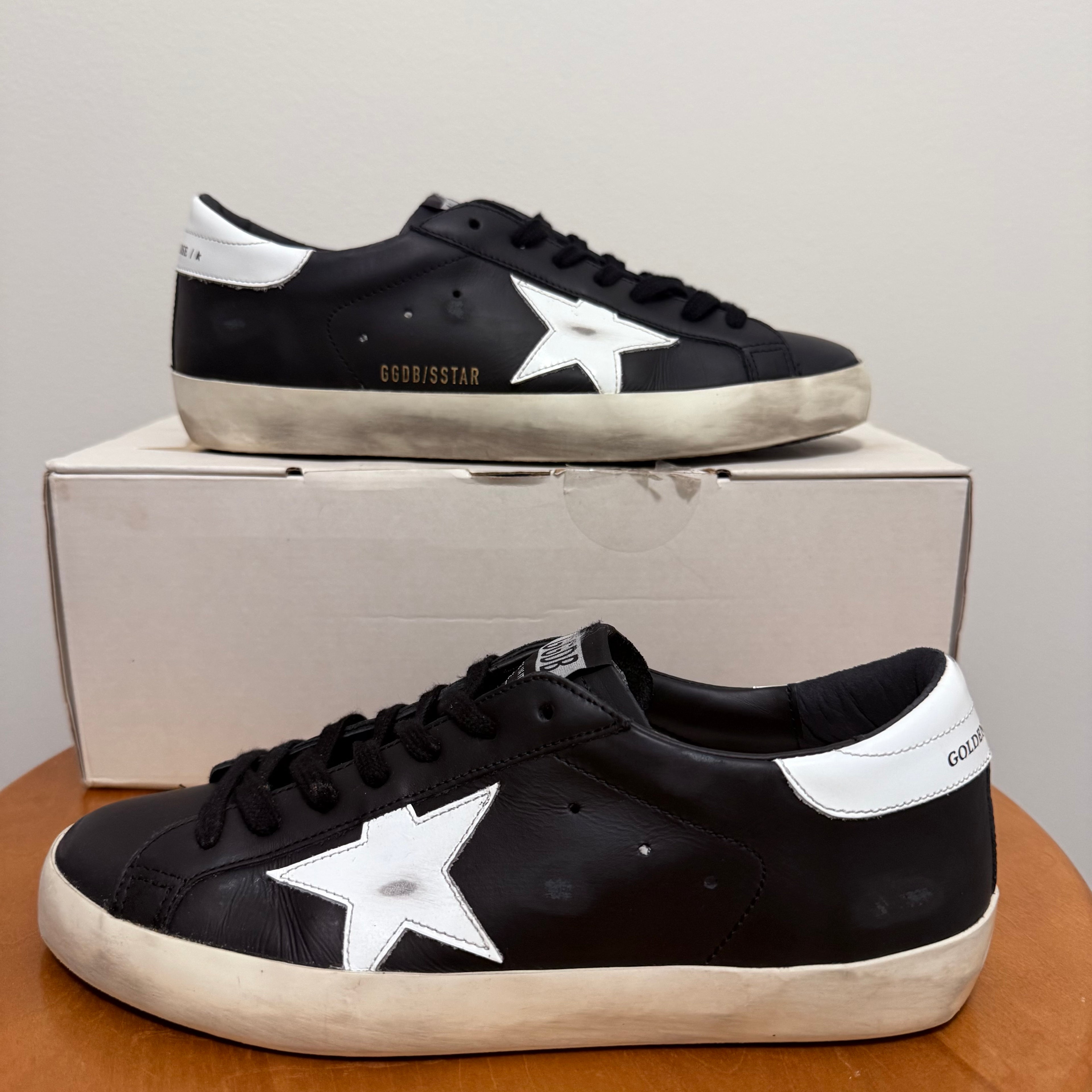 Golden Goose Superstar Black Sneaker Size 7