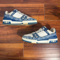 Louis Vuitton Blue Denim Monogram Trainer Size 9 (7 LV)