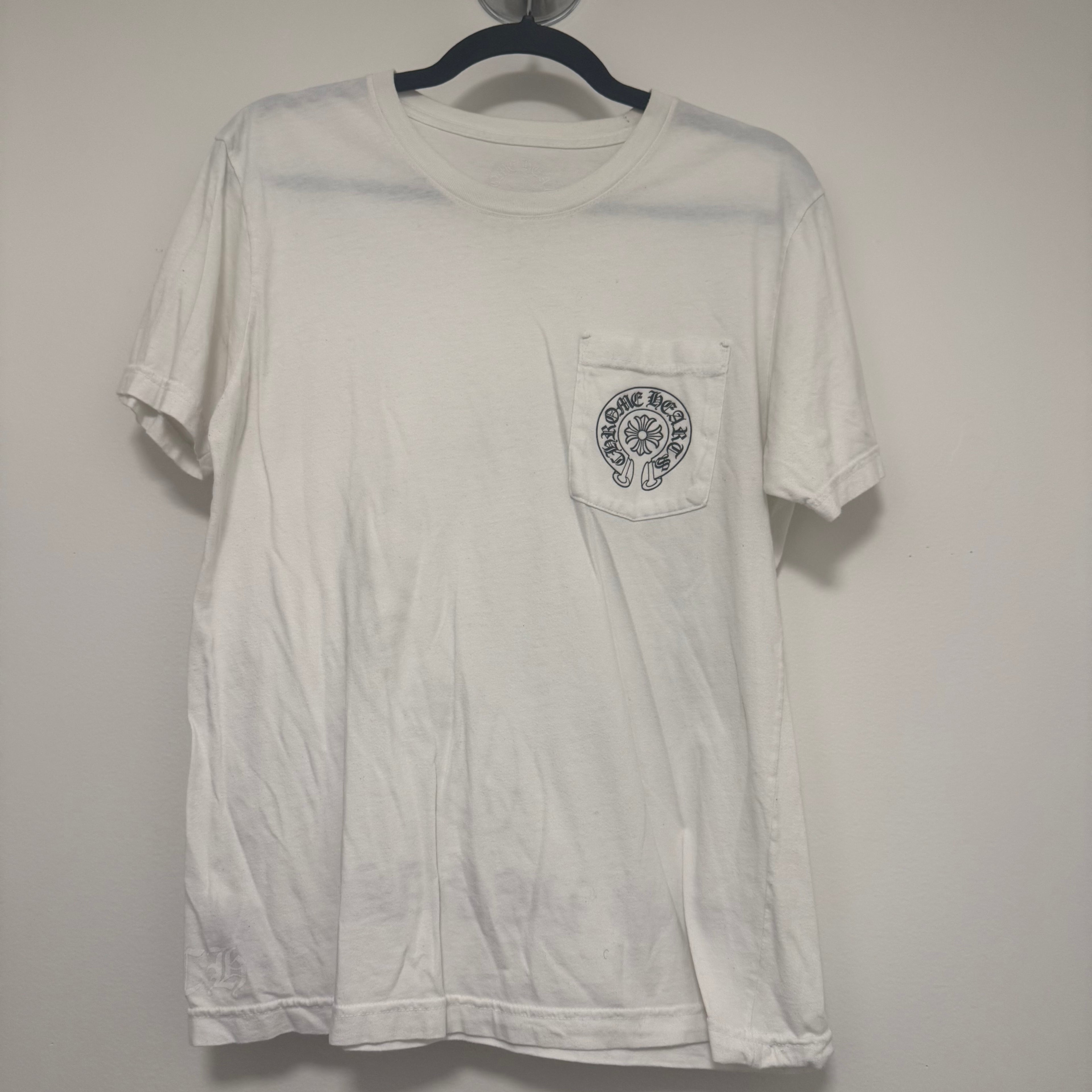 Chrome Hearts Las Vegas Horseshoe White Tee Size Medium