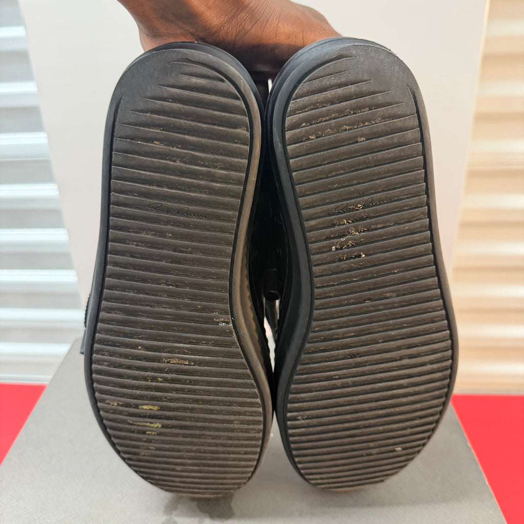 Rick Owens Triple Black Jumbo Lace Ramone Low Size 8.5