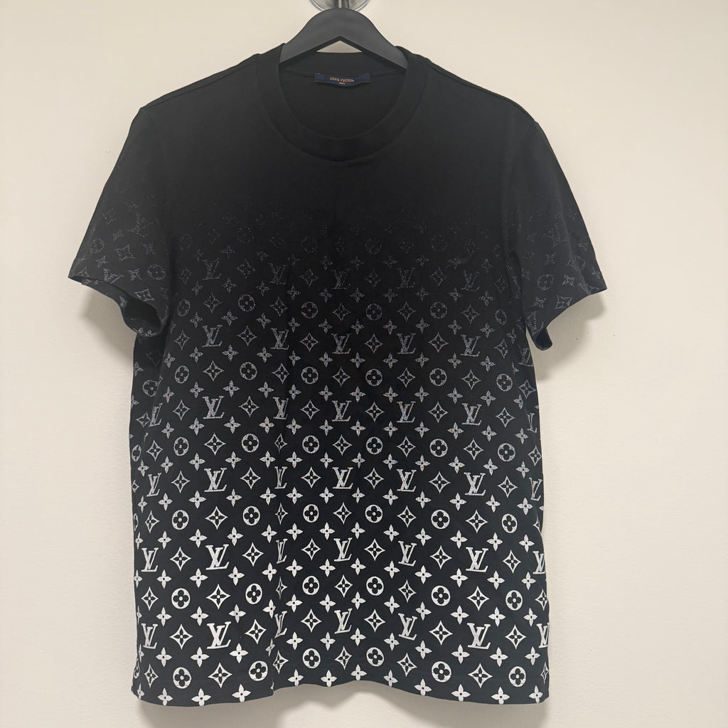 Louis Vuitton Monogram Gradient Black T-Shirt Sz Large