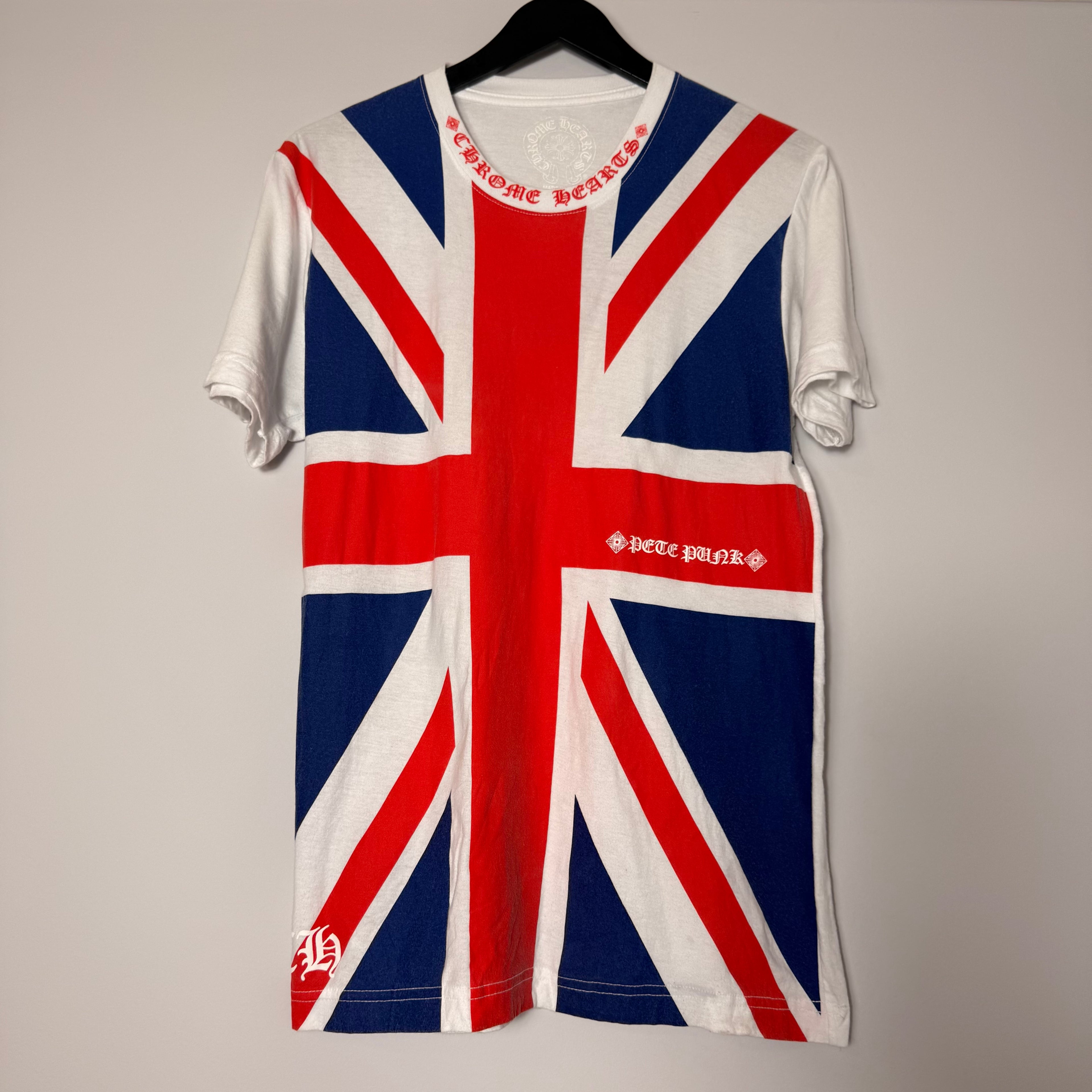 Chrome Hearts London Flag Union Jack Pete Punk Shirt Small