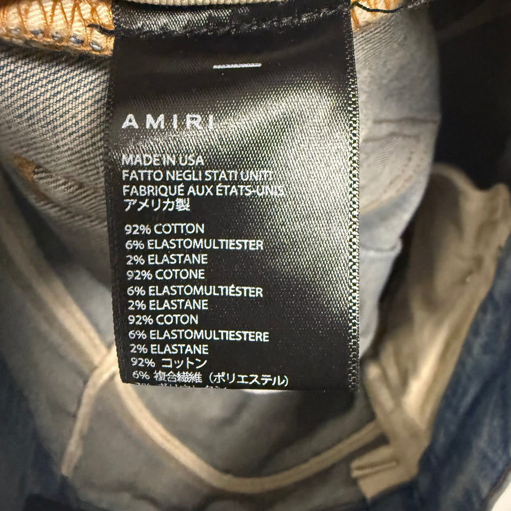Amiri MX1 Clay Indigo Red Jeans Sz 32