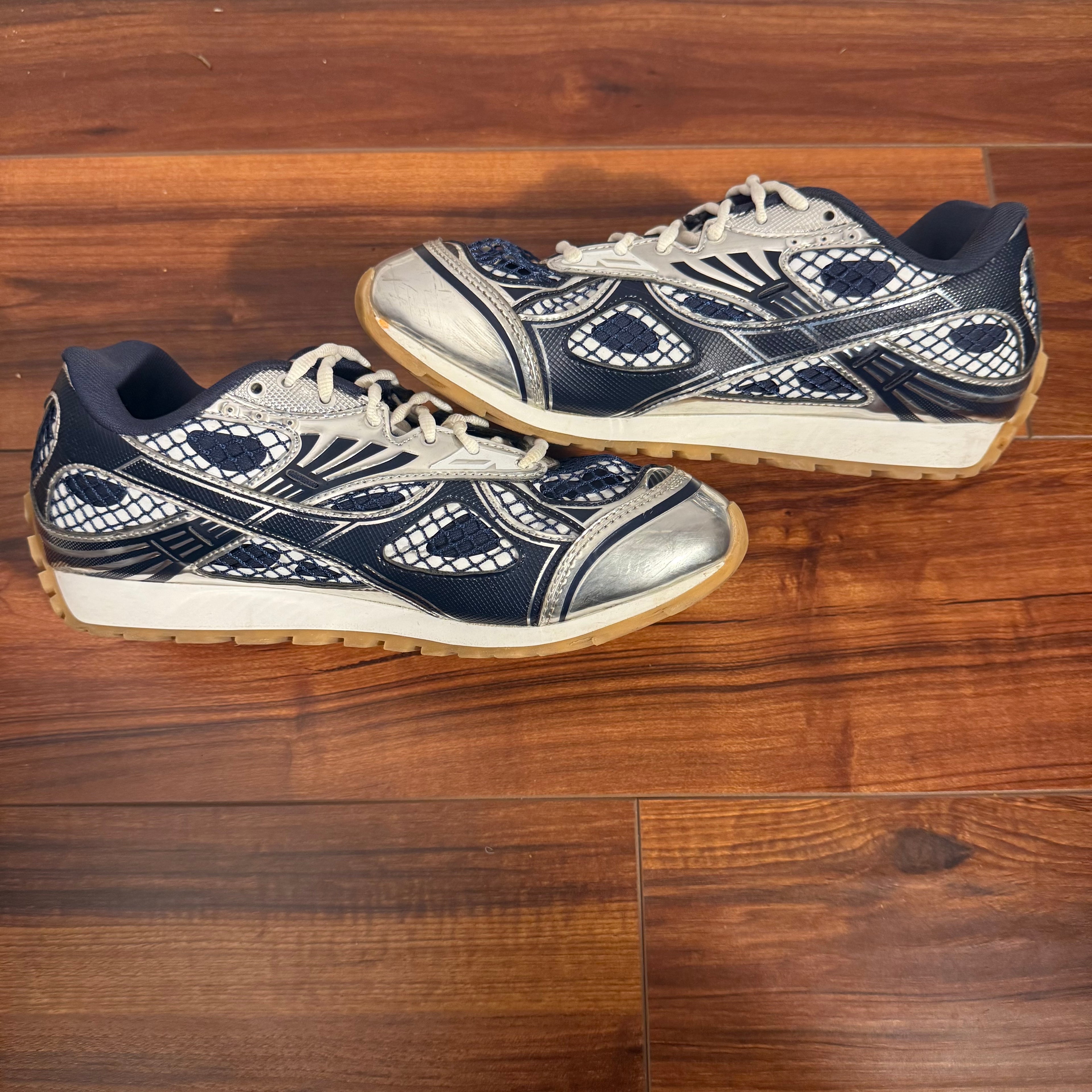 Bottega Veneta Blue/Silver Orbit Sneaker Size 10 (43 EU)