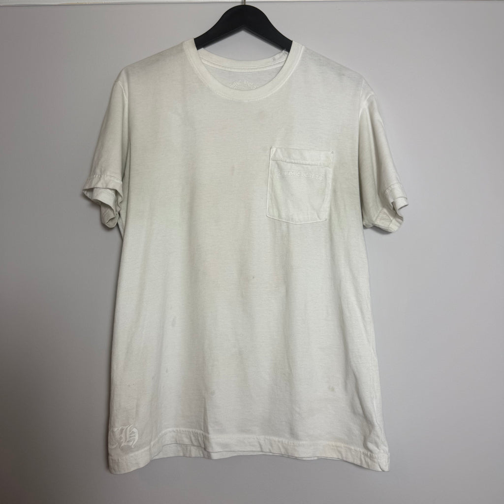 Chrome Hearts Vine Hairy Dagger Scroll Logo Pocket T-shirt