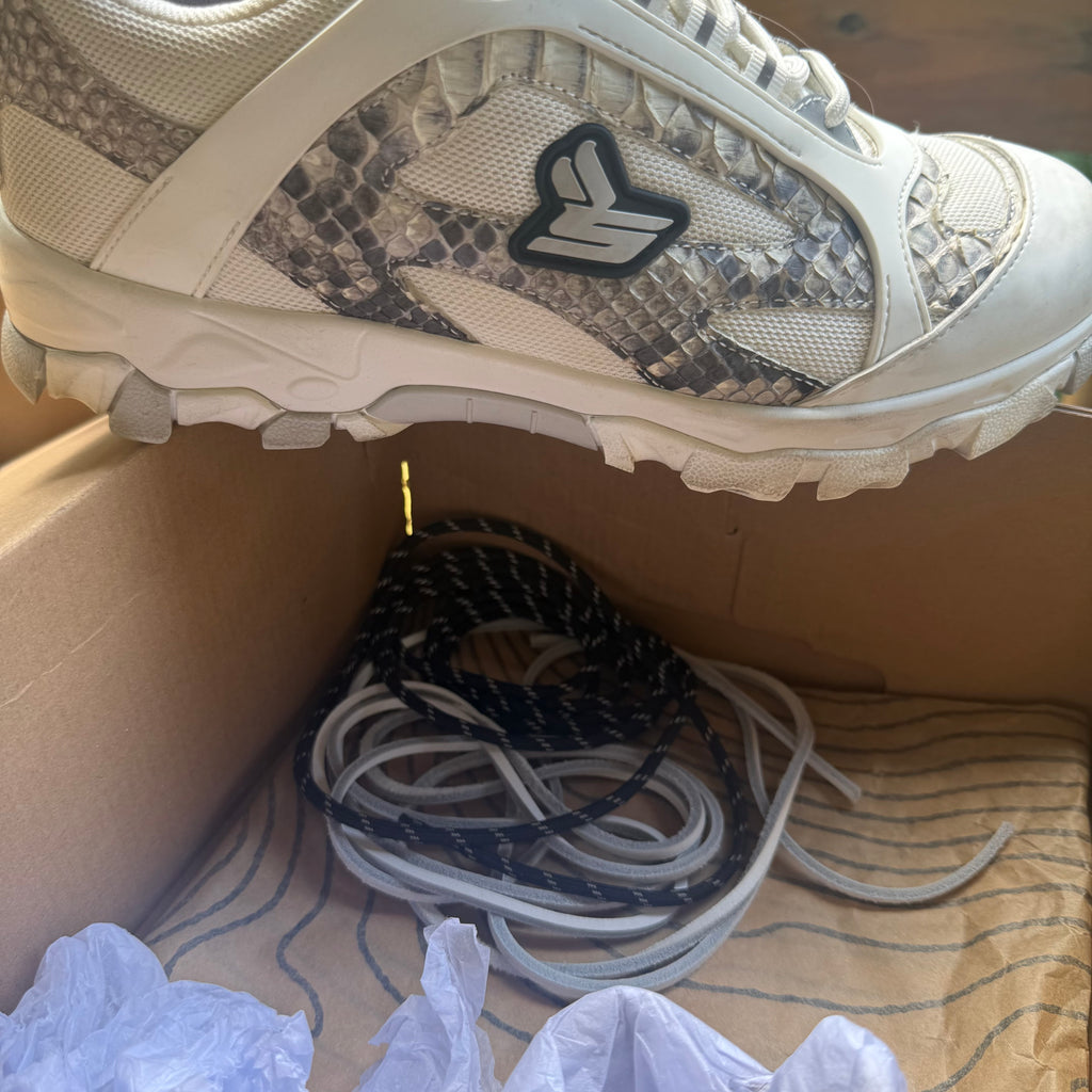 Sicko Hiking Shoe White Python Size 9
