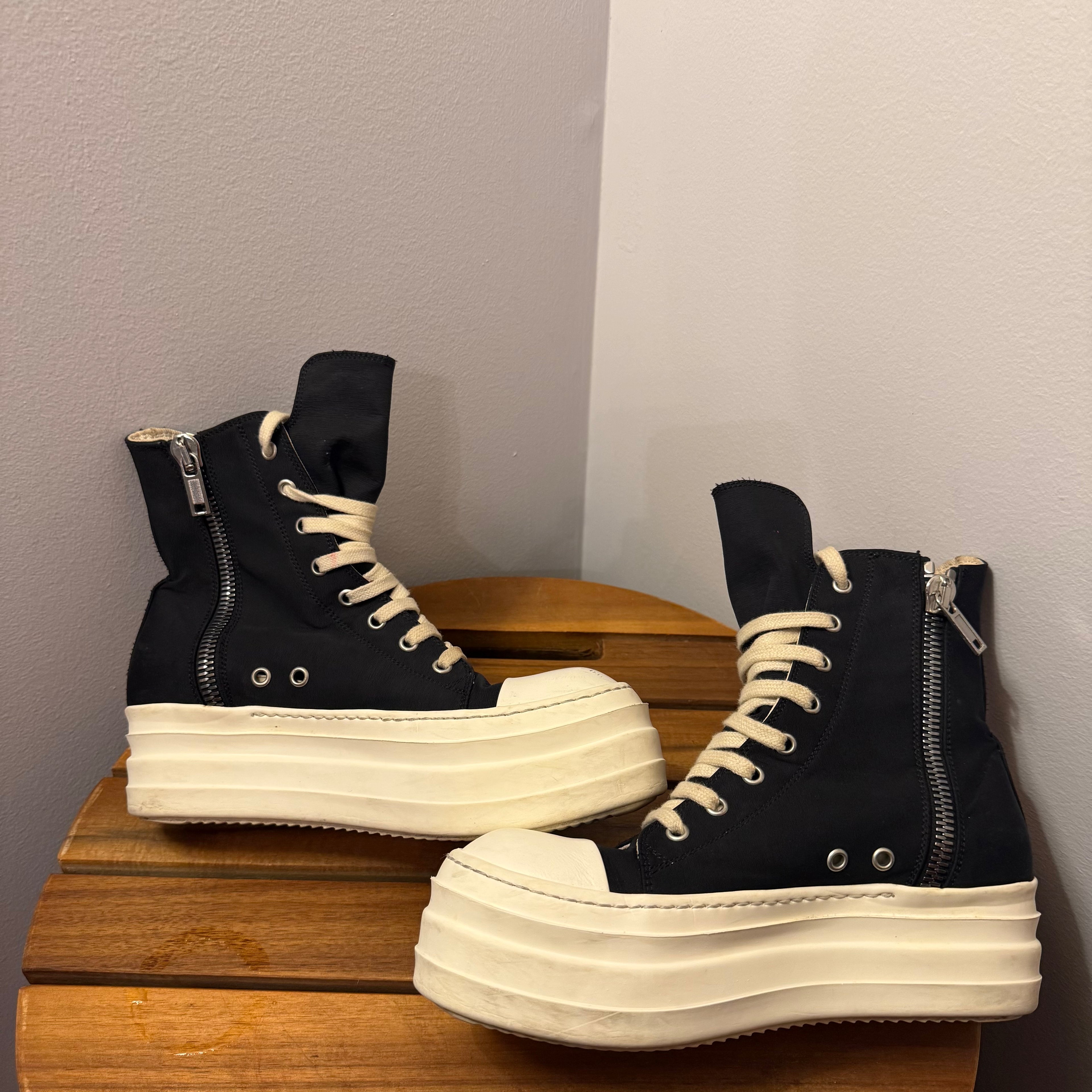 Rick Owens Double Bumper Ramones Size 6