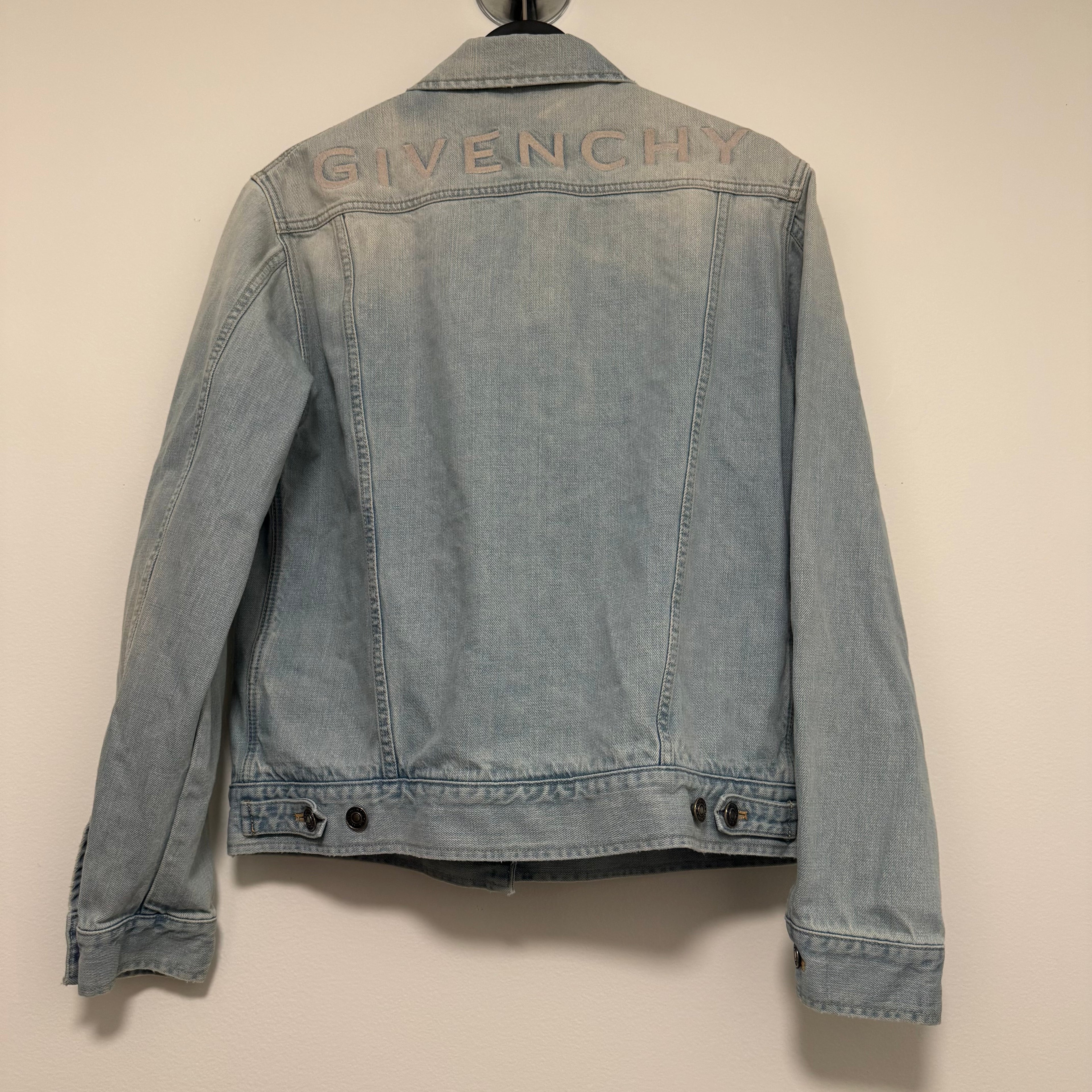 Givenchy Denim  Trucker Jacket Blue Sz XL
