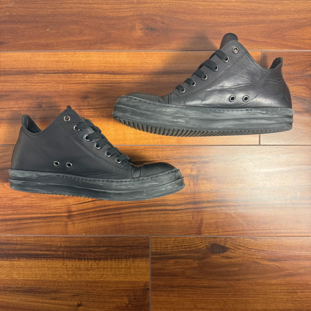 Rick Owens Ramones Low Triple Black Size 8 (41)