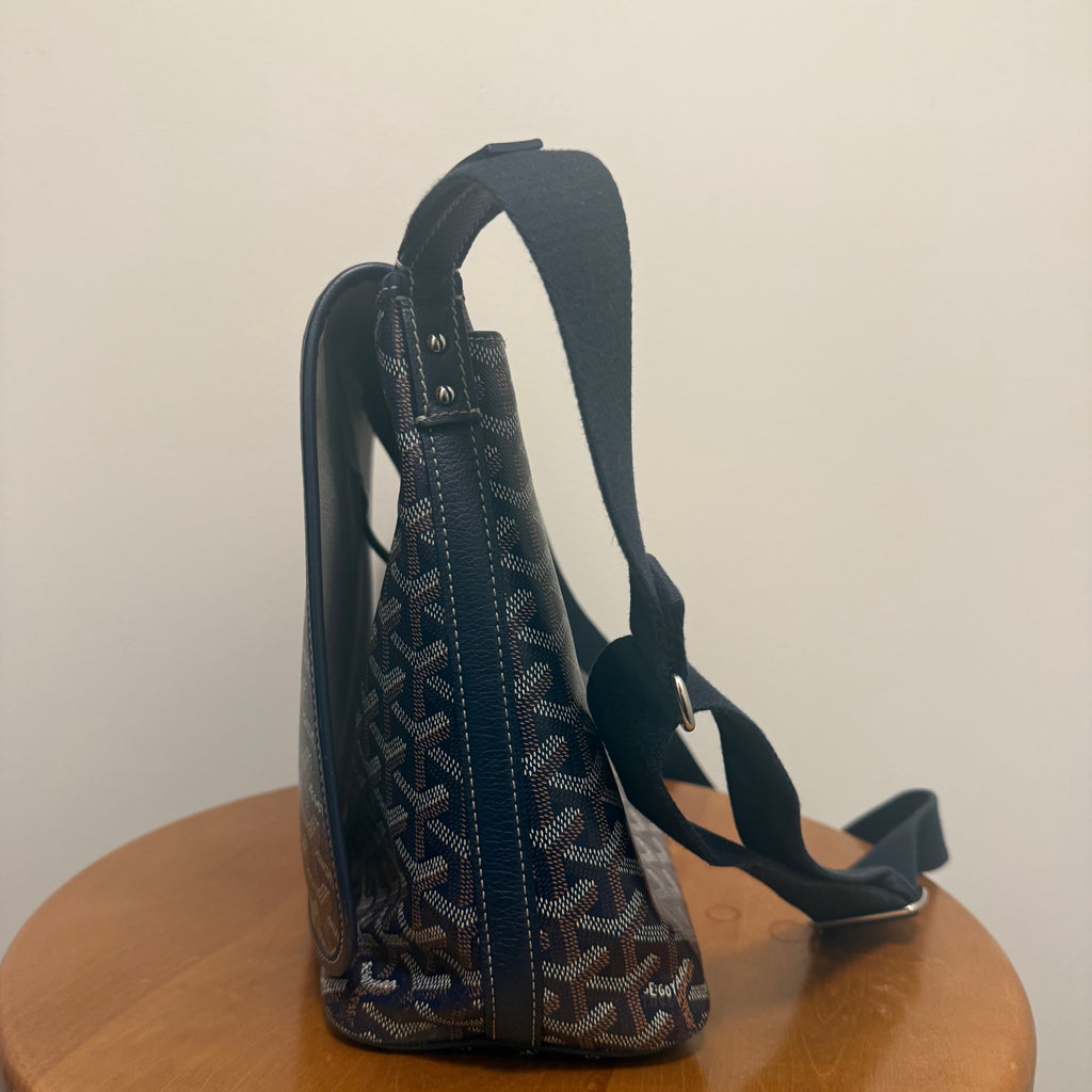 Goyard Capetein Messenger Bag Canvas Navy Blue