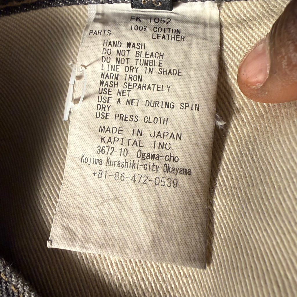 Kapital Bone Shorts Black Size 34