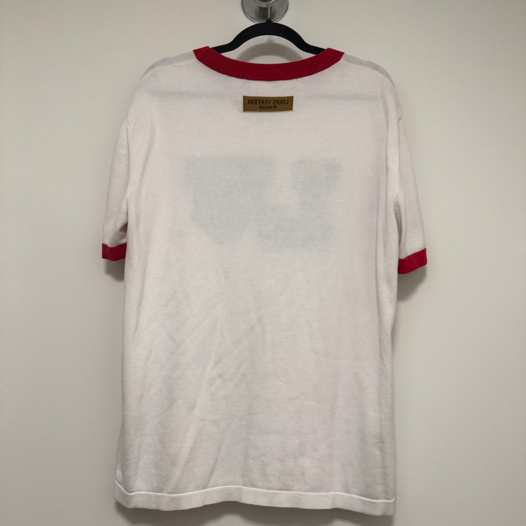 Louis Vuitton Intarsia Graphic Ringer Knit T-Shirt Sz XL