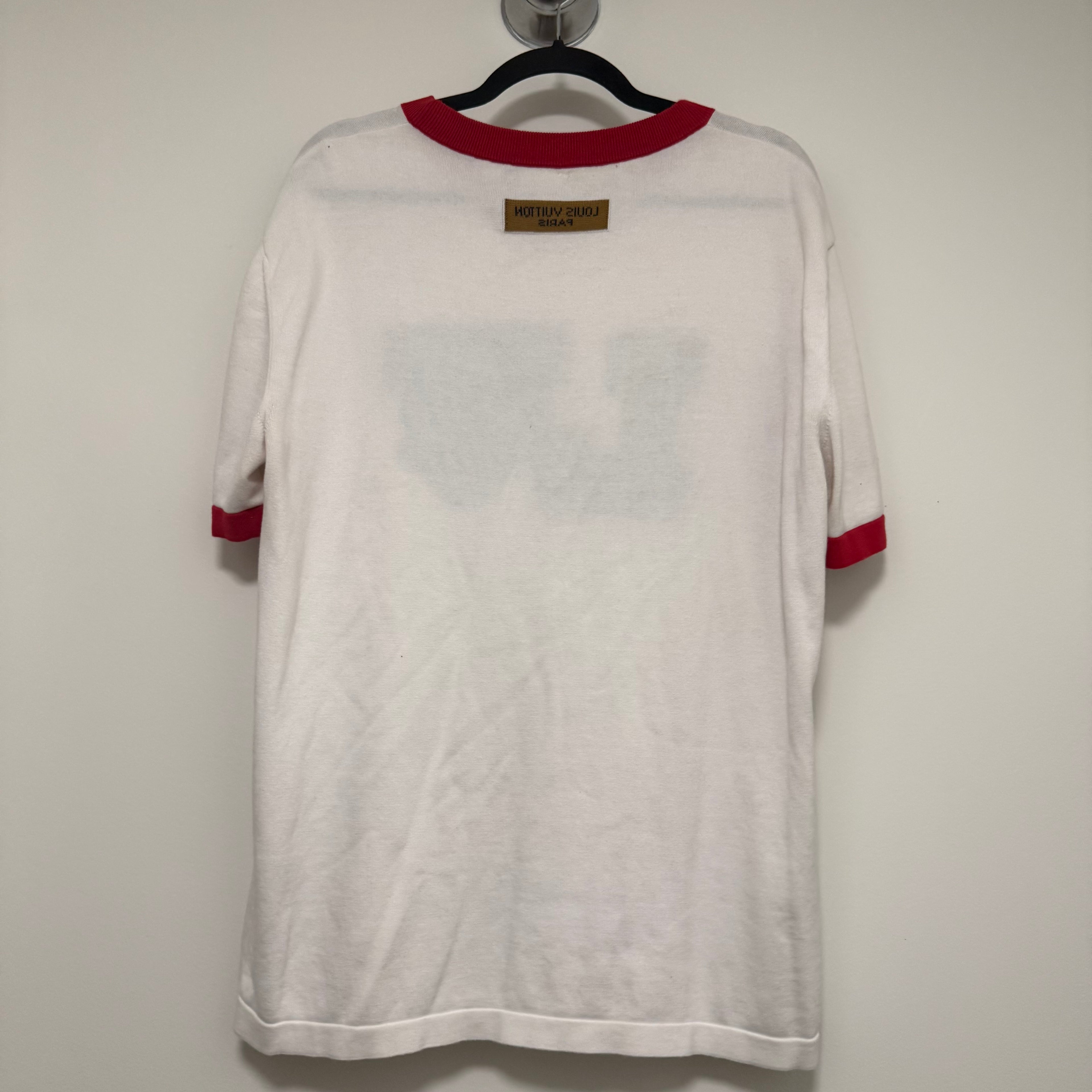 Louis Vuitton Intarsia Graphic Ringer Knit T-Shirt Sz XL