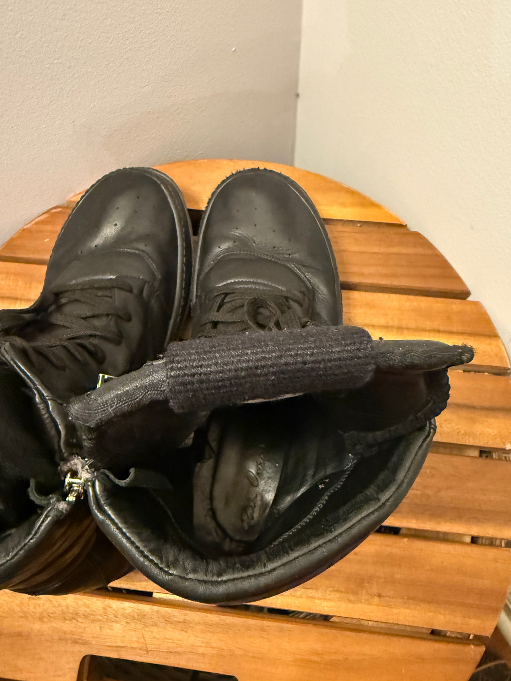 Rick Owens Triple Black Geobasket Size 8.5