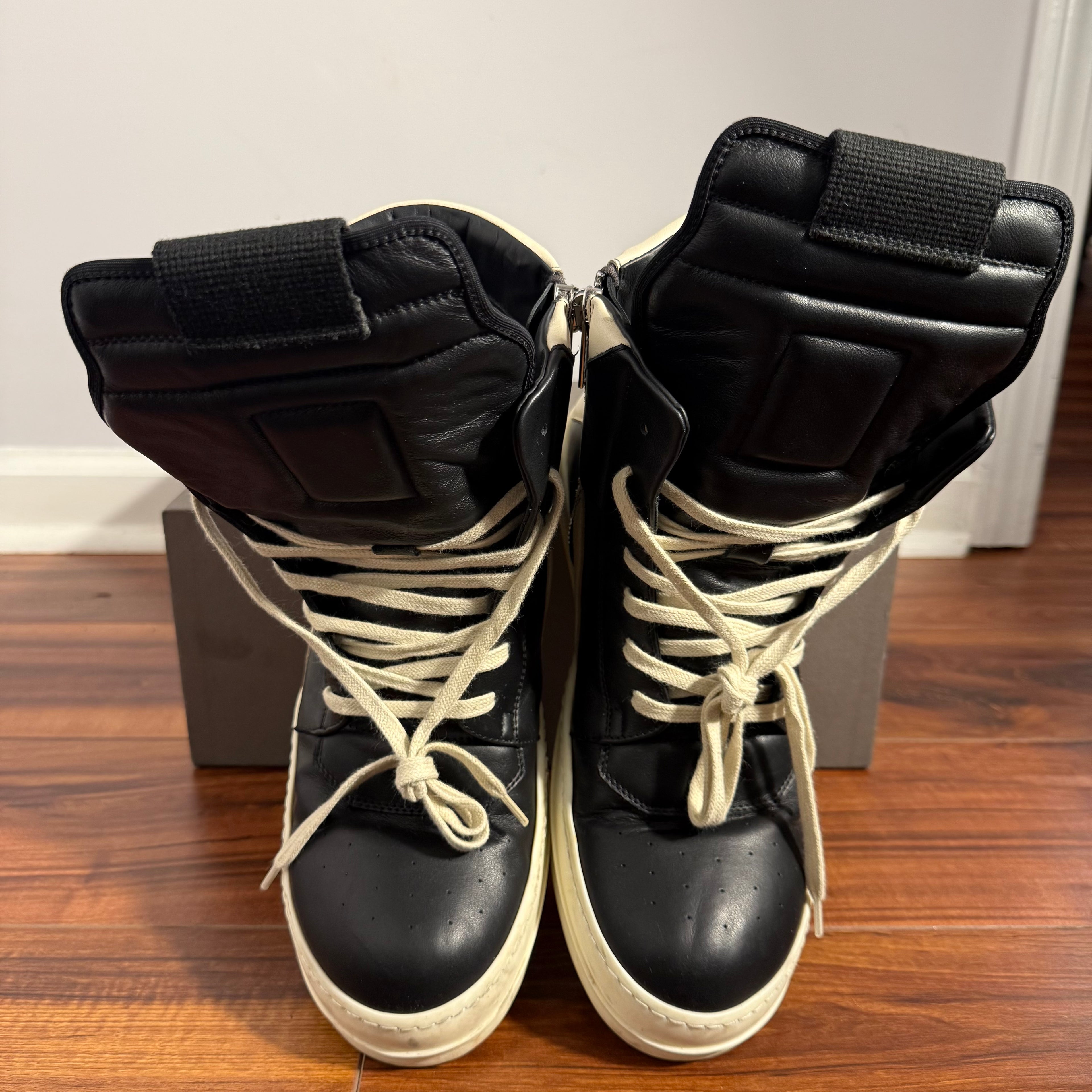 Rick Owens Black Geobasket Sneaker Size 11 (44)