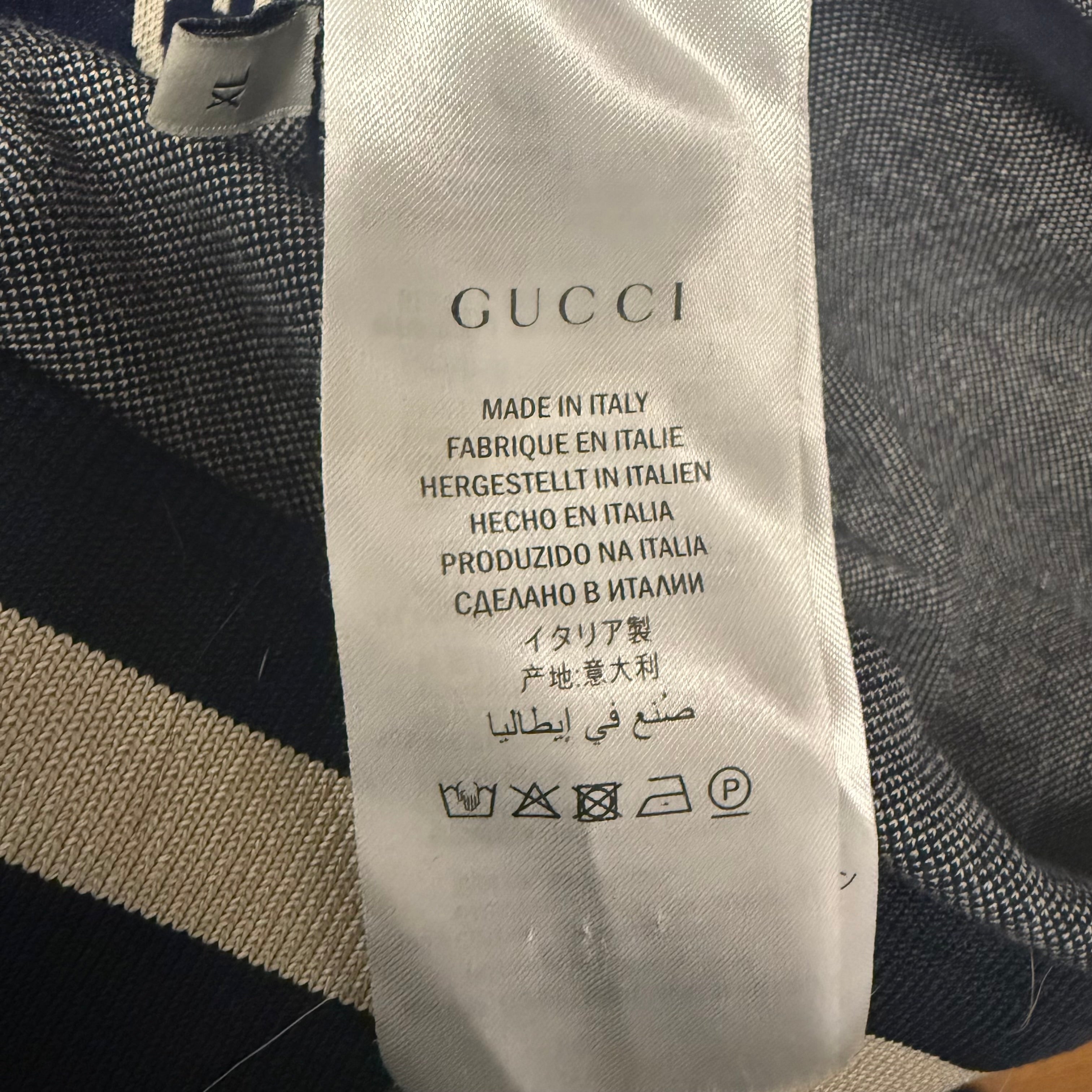 Gucci Monogram Taped Sleeve Track Jacket Sz XL
