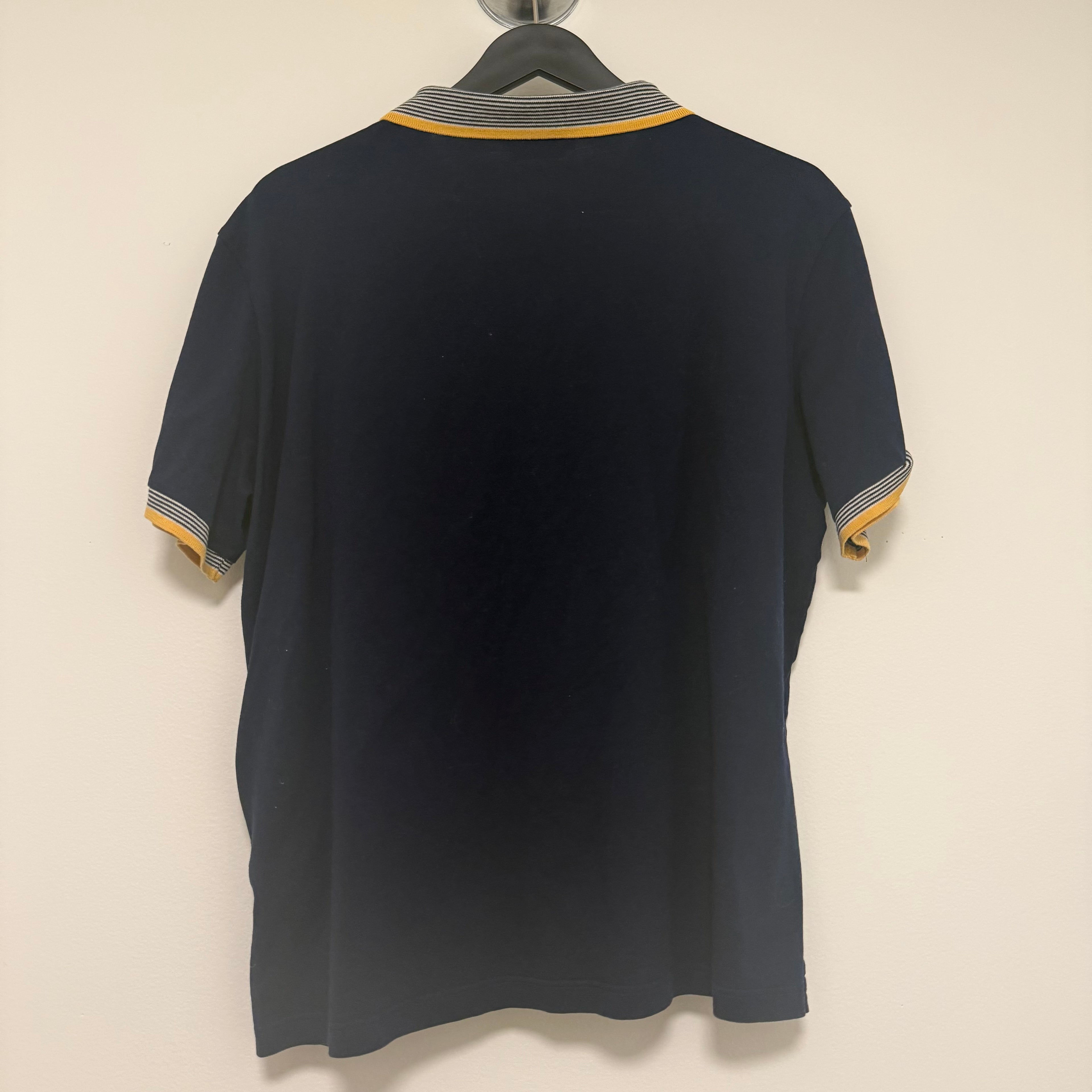 Prada Pique Polo Shirt Baltic Blue Sz XL
