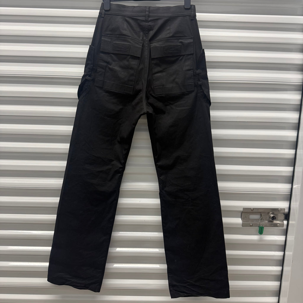 Rick Owens Black Stefan Cargos Size 28