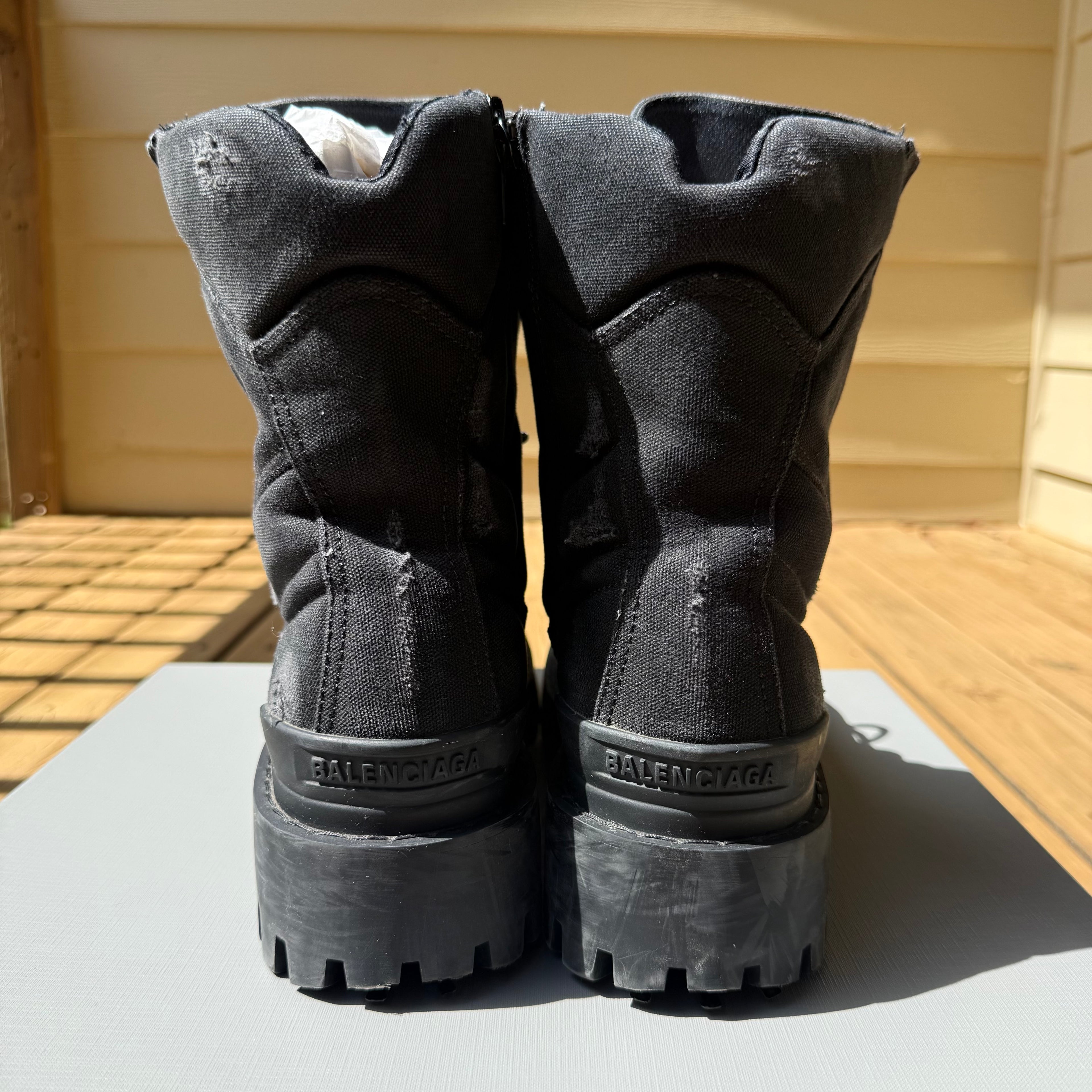 Balenciaga Black Strike Boots Size 9 (42)