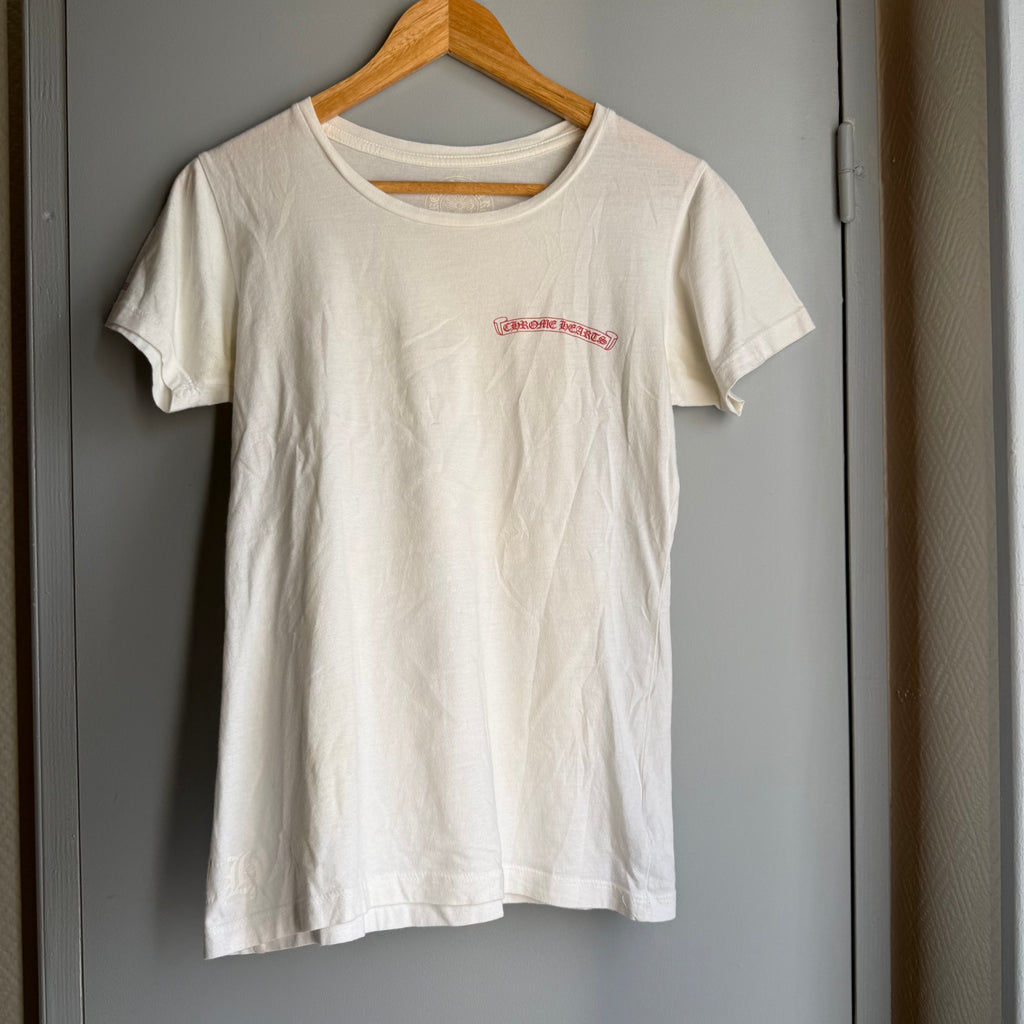 Chrome Hearts Horseshoe Logo T-Shirt White Women's L