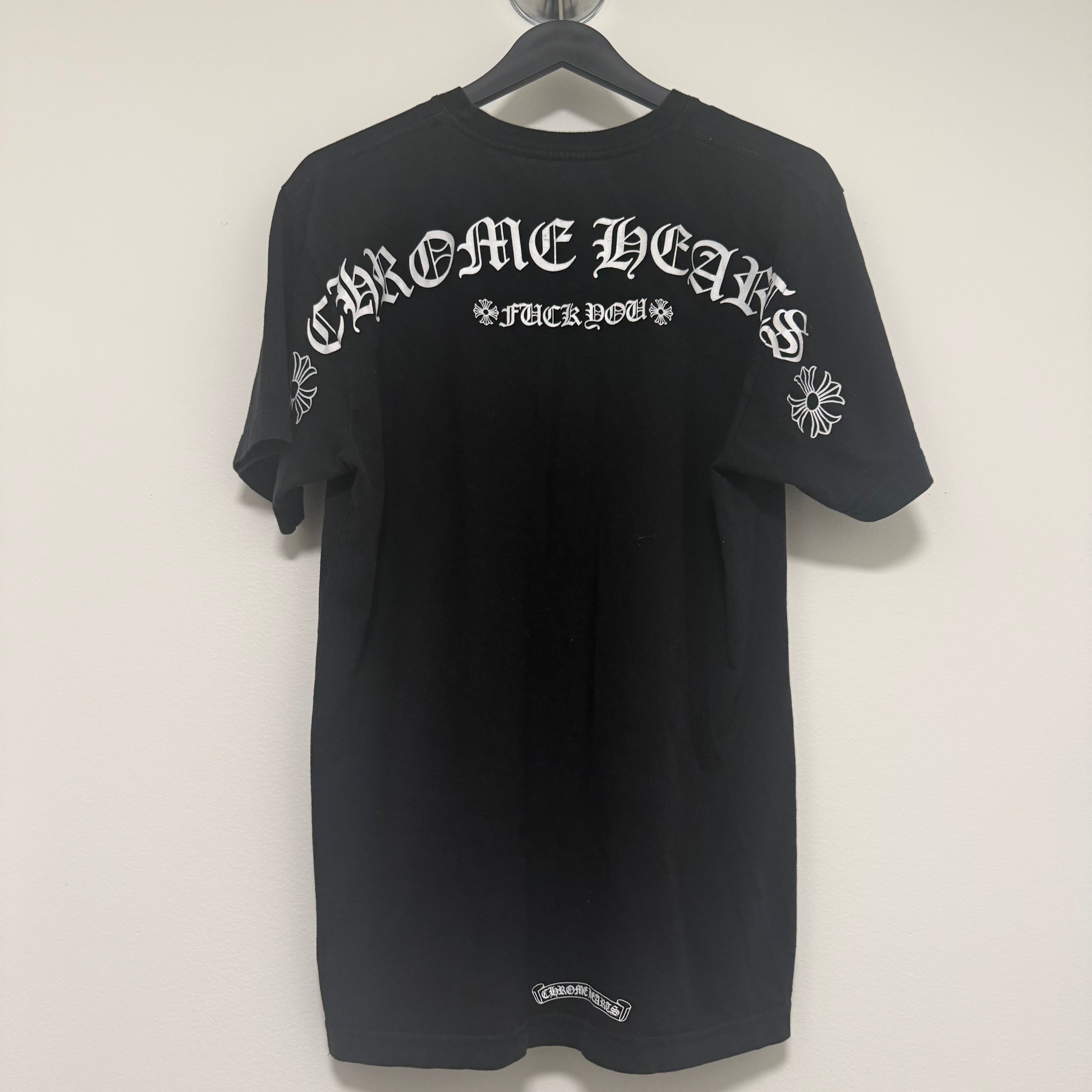 Chrome Hearts Black Fuck You Scroll Shirt Sz Large