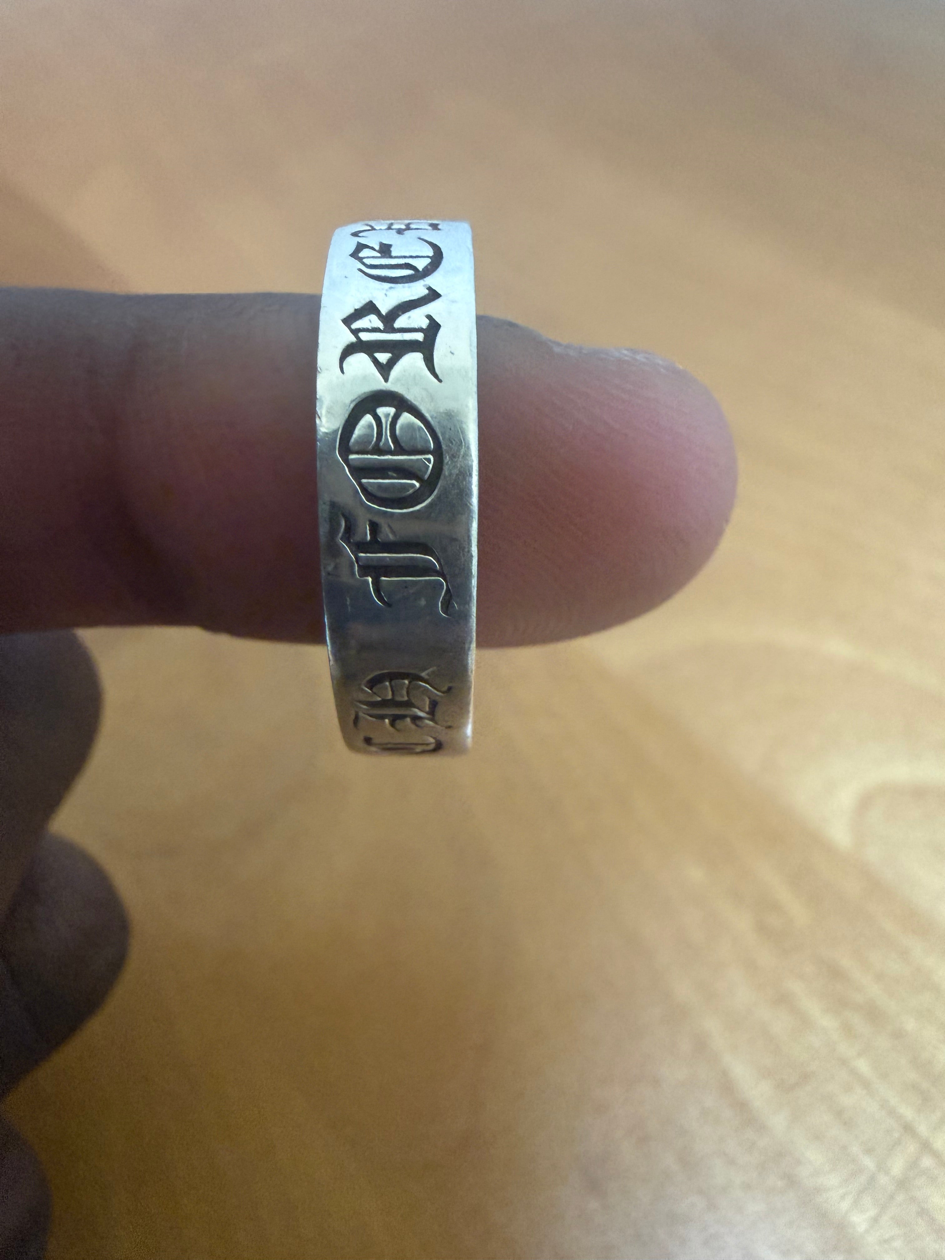 Chrome Hearts Forever Spacer Ring Sz 9