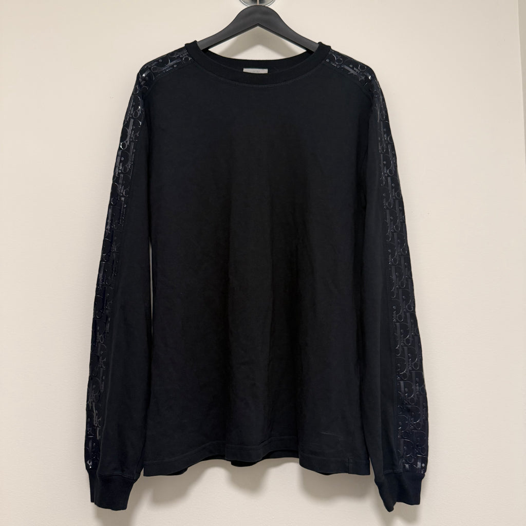 Dior Navy Oblique Sleeve Longsleeve Sz XL