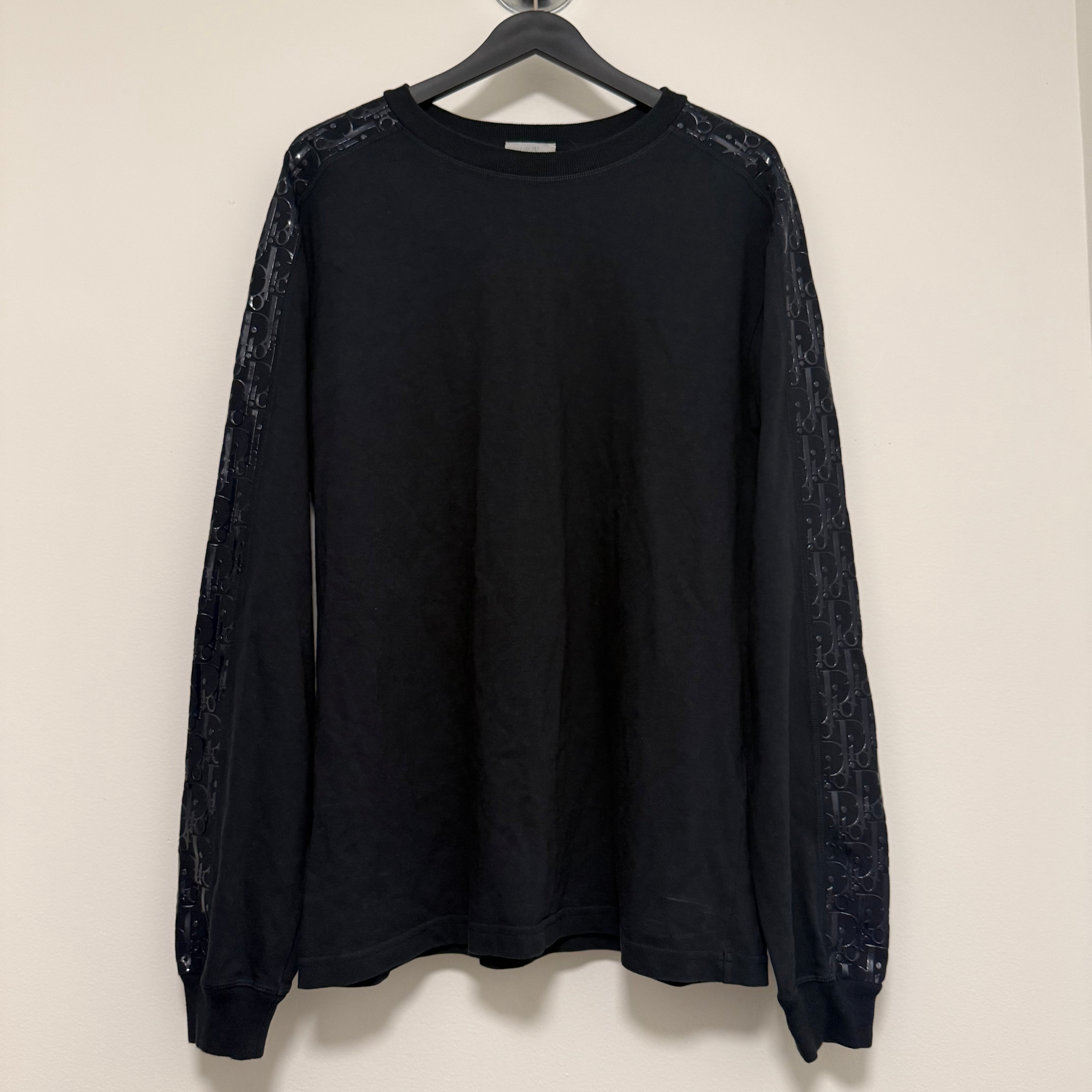 Dior Navy Oblique Sleeve Longsleeve Sz XL