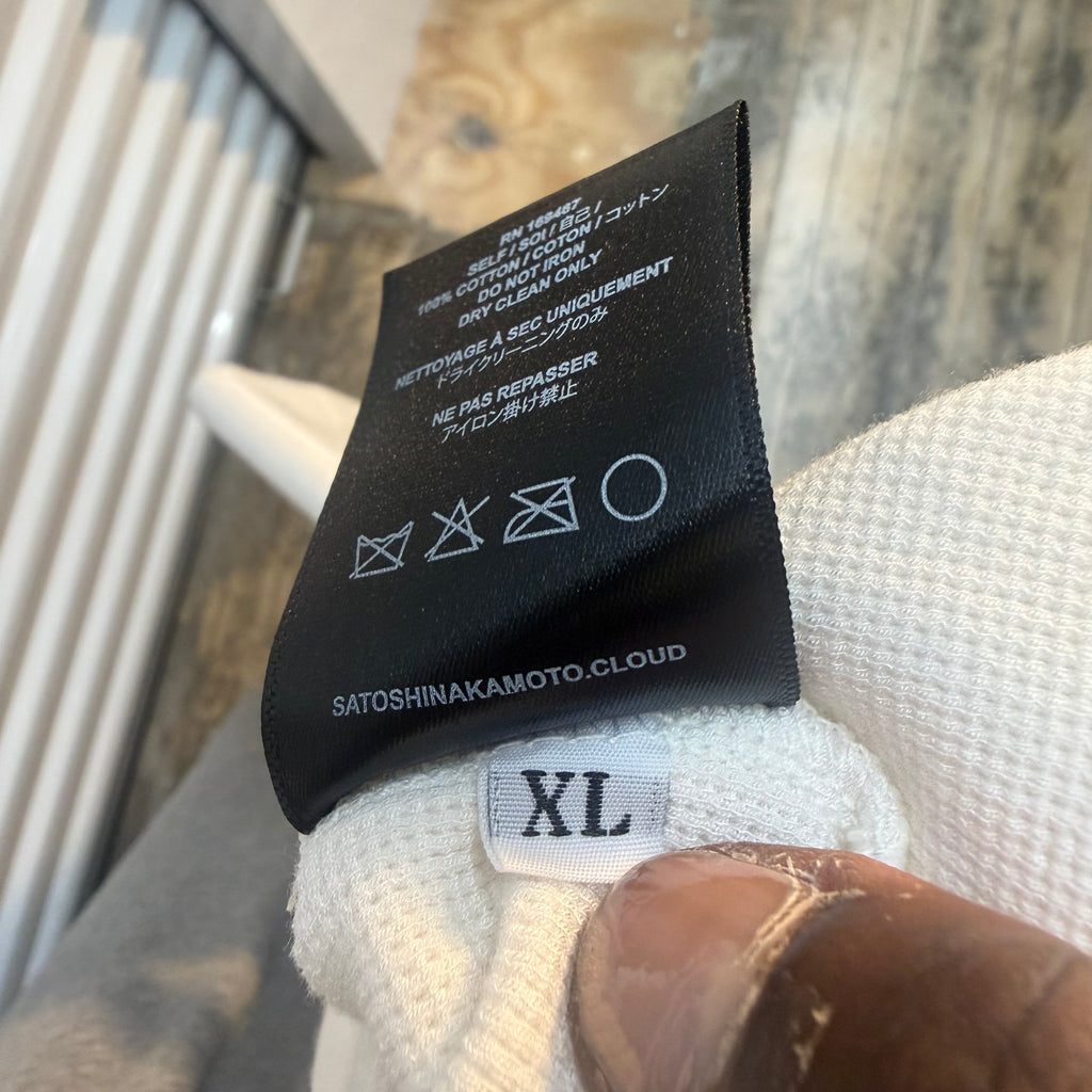 Satoshi Nakamoto White Thermal Longsleeve Size XL