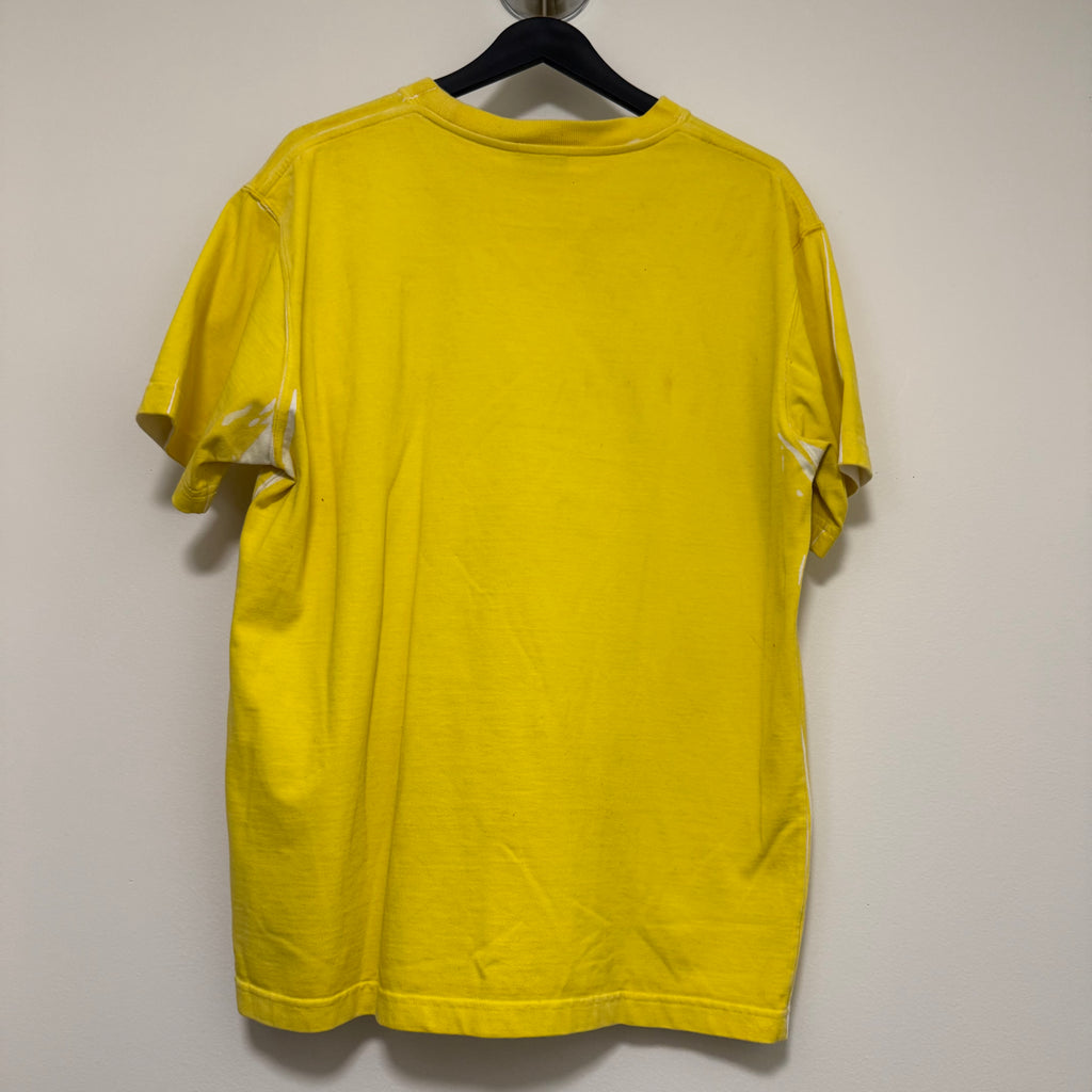 Dior x Shawn Oversized Logo T-Shirt Yellow Sz Large