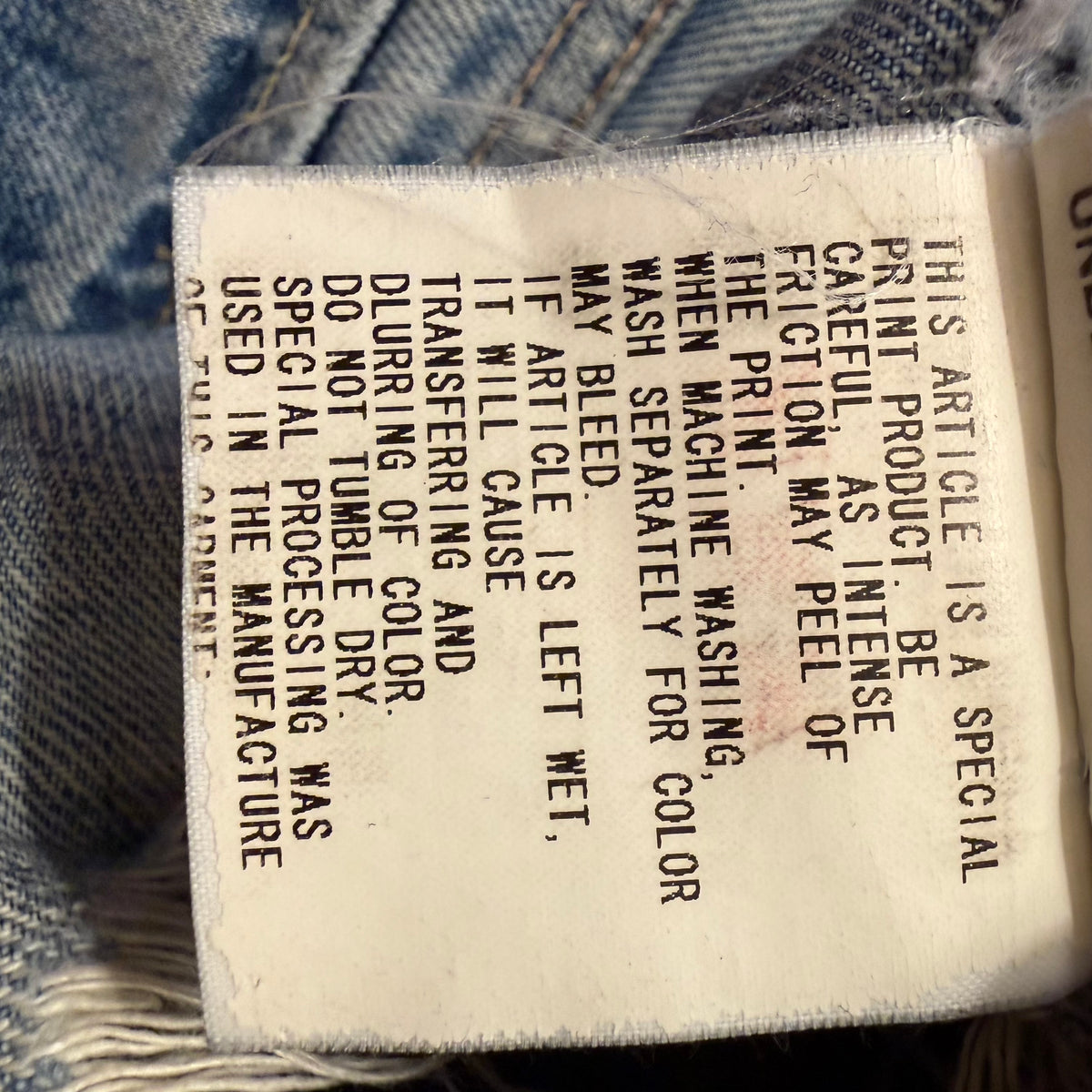 Undercover Klaus Denim Size 3