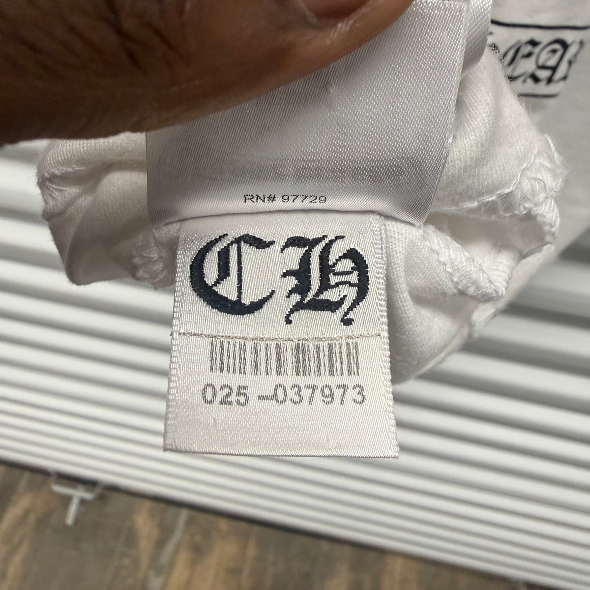 Chrome Hearts Red Dagger Vine White Shirt Size Medium