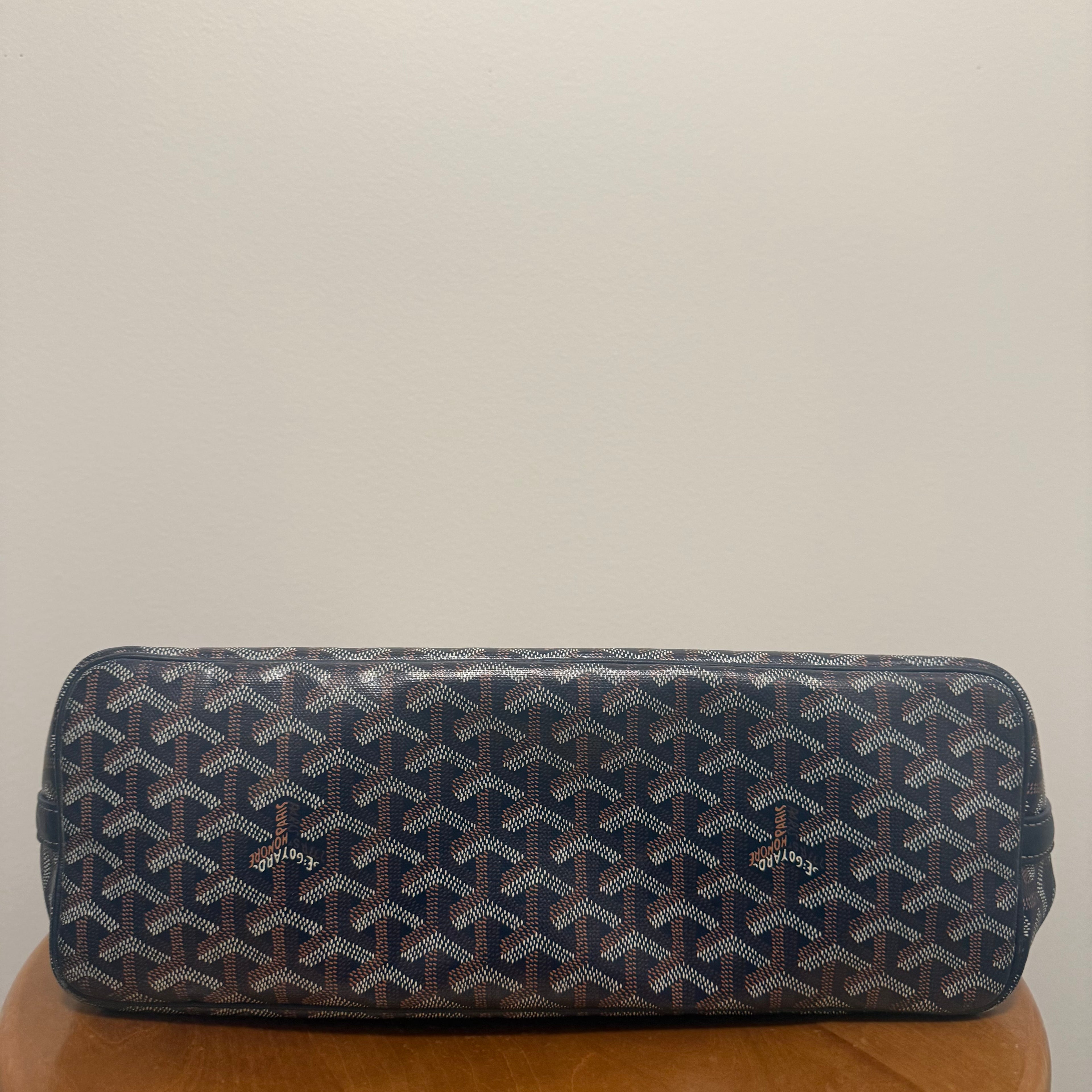Goyard Capetein Messenger Bag Canvas Navy Blue