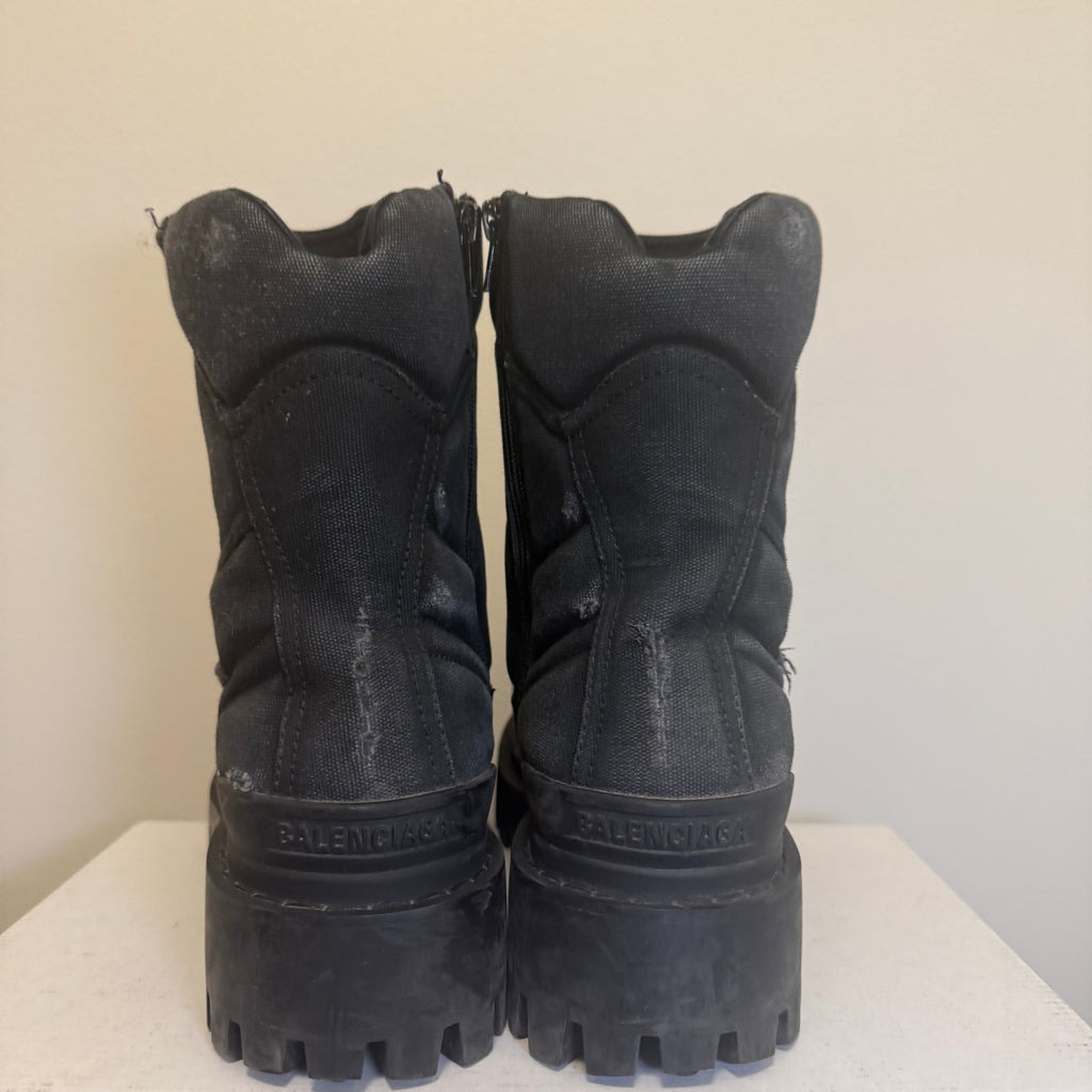 Balenciaga Black Combat Strike Boot Sz 44